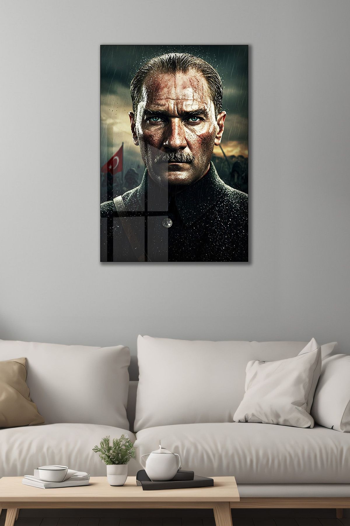 Mustafa Kemal Atatürk Cam Tablo