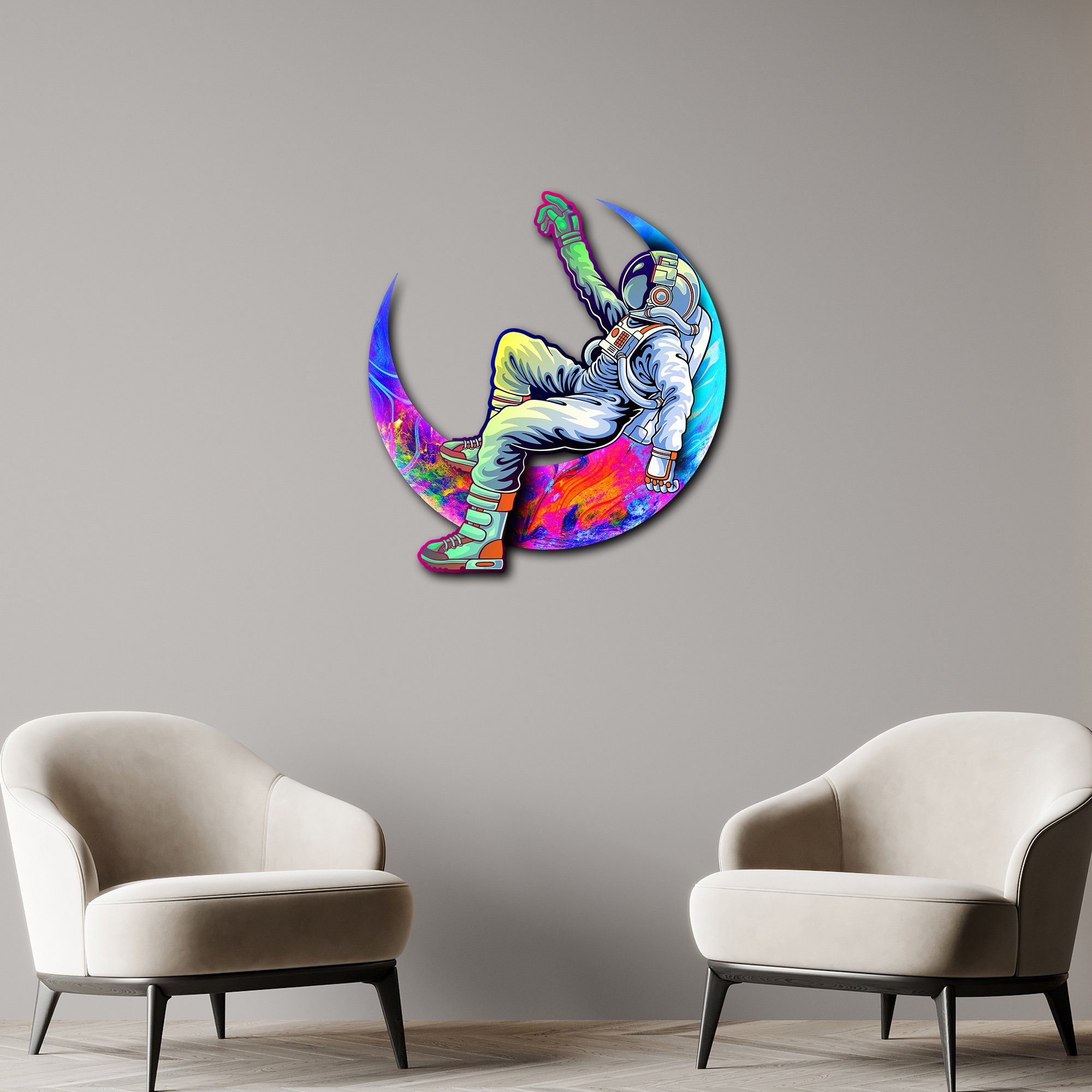 Cosmic Chillout | Renkli Metal Tablo