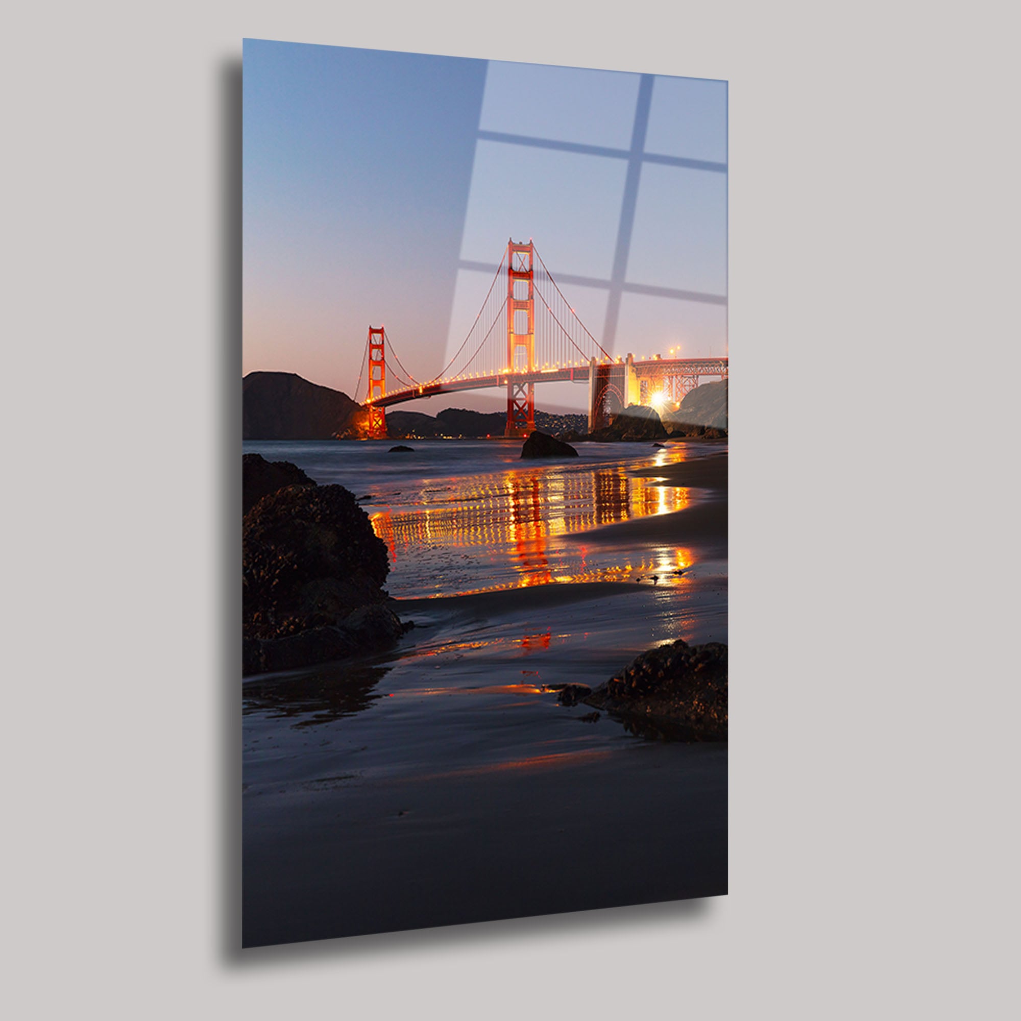 SAN FRANCISCO GOLDEN GATE BRİDGE - CAM TABLO - DEG0275