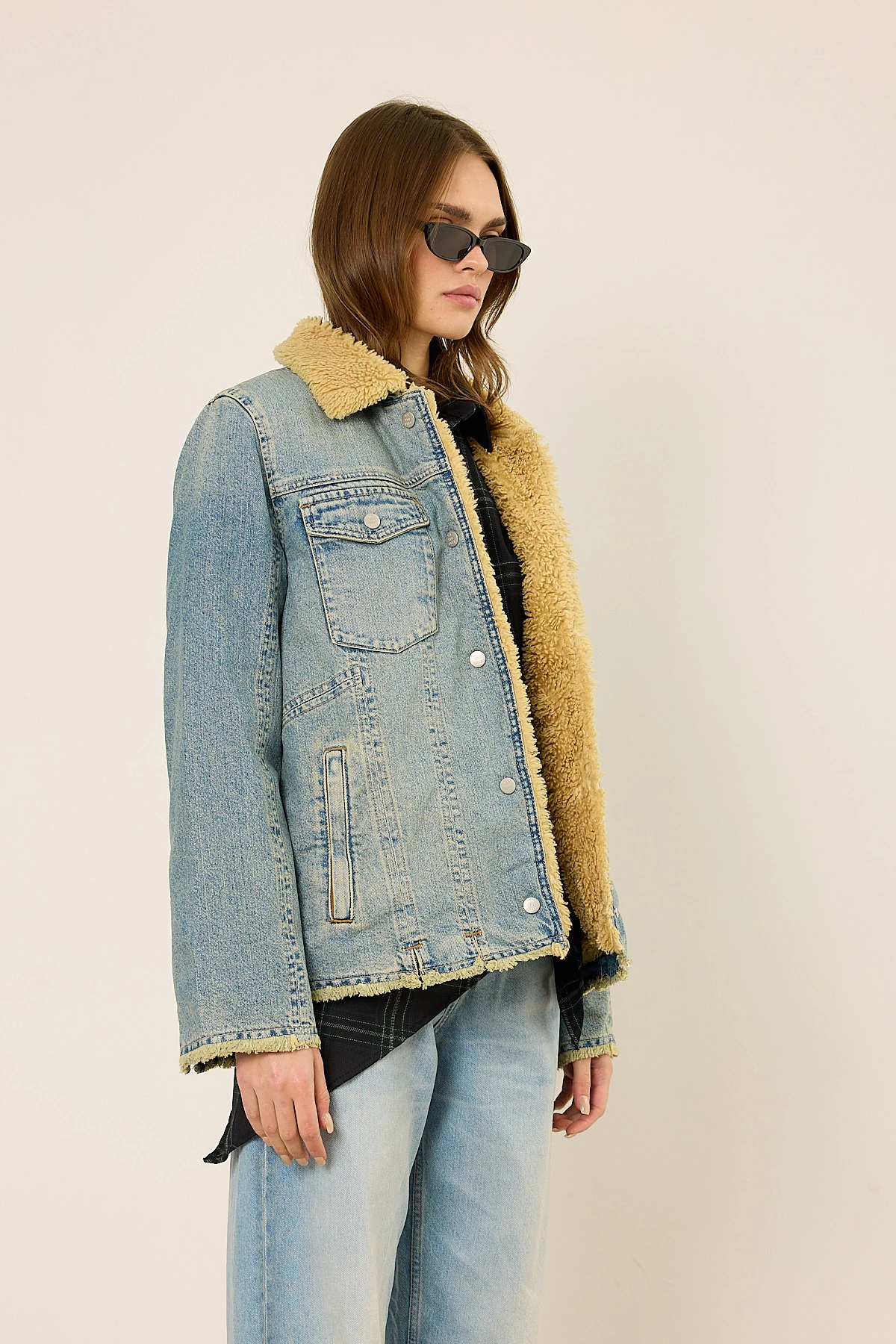 İçi Kürklü Kot Ceket