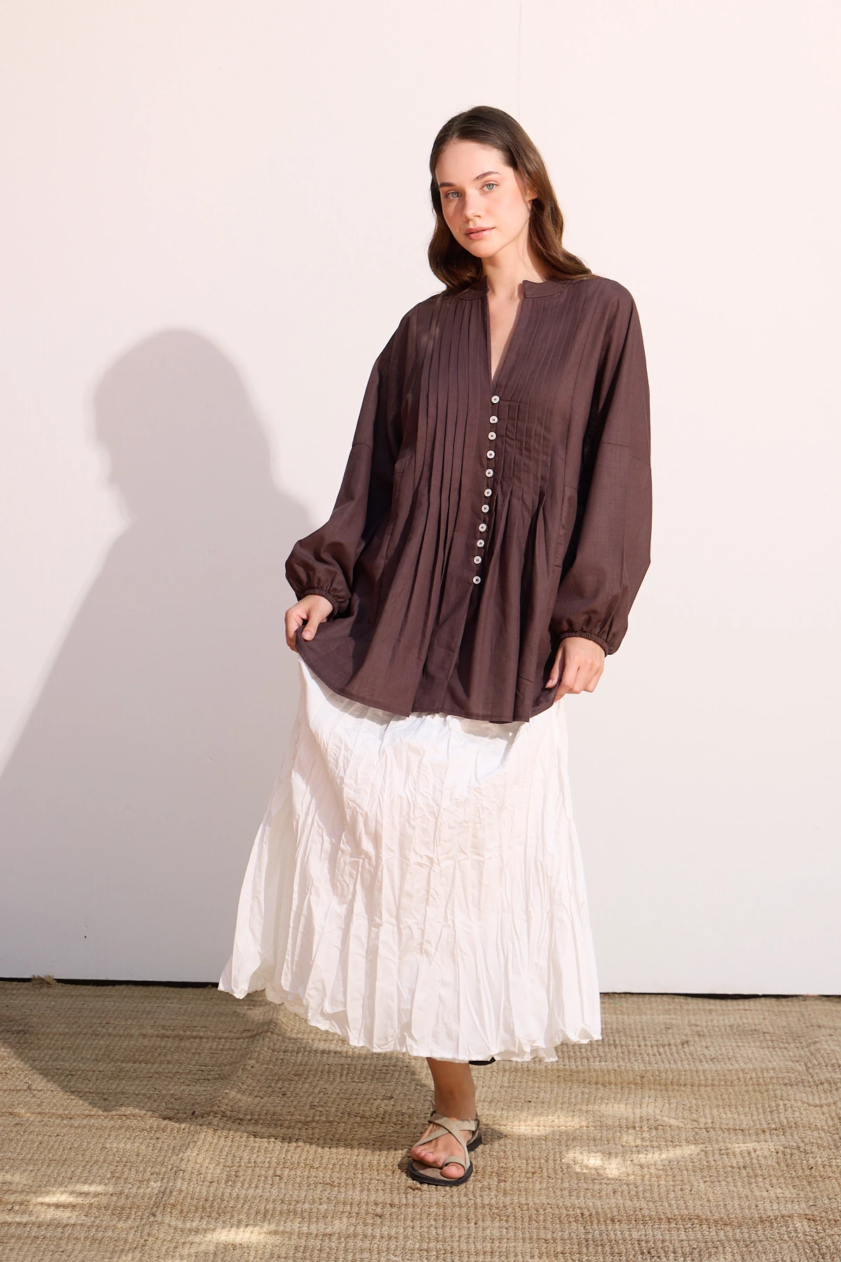 NERVÜRLÜ VUAL GÖMLEK