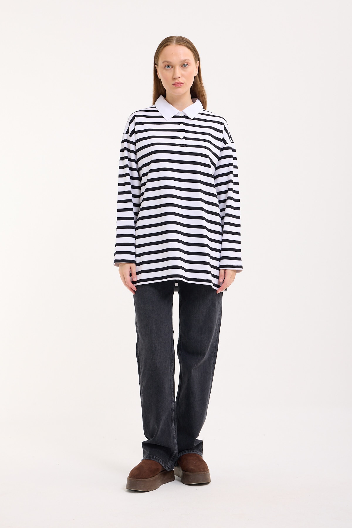 Polo Yaka Sweatshirt - Ansel
