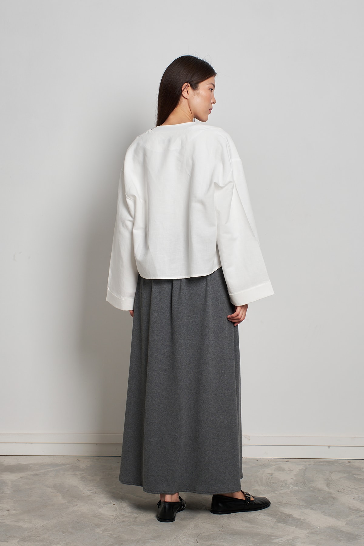 Bağcıklı Kimono - Beyaz