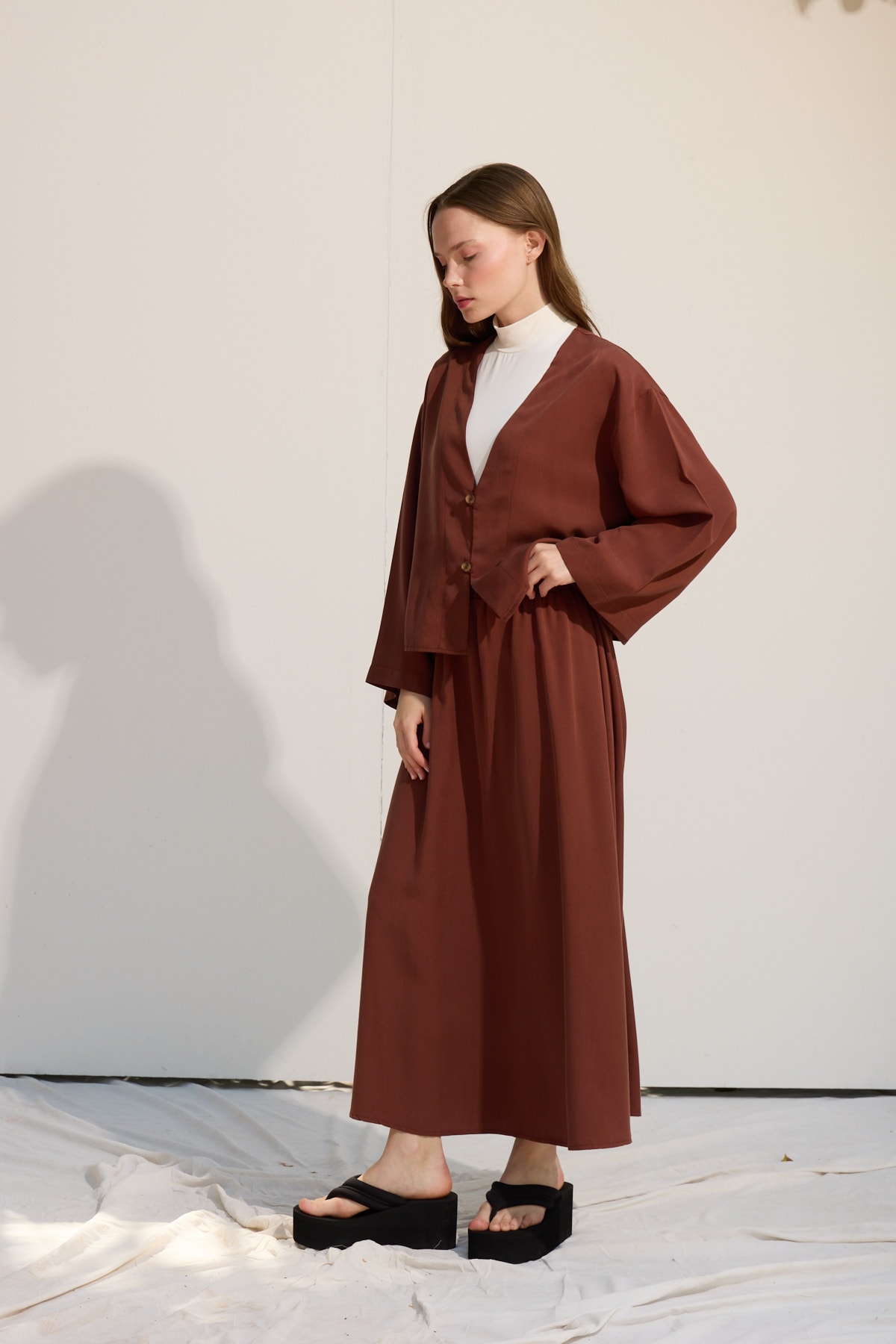 düğmeli kimono