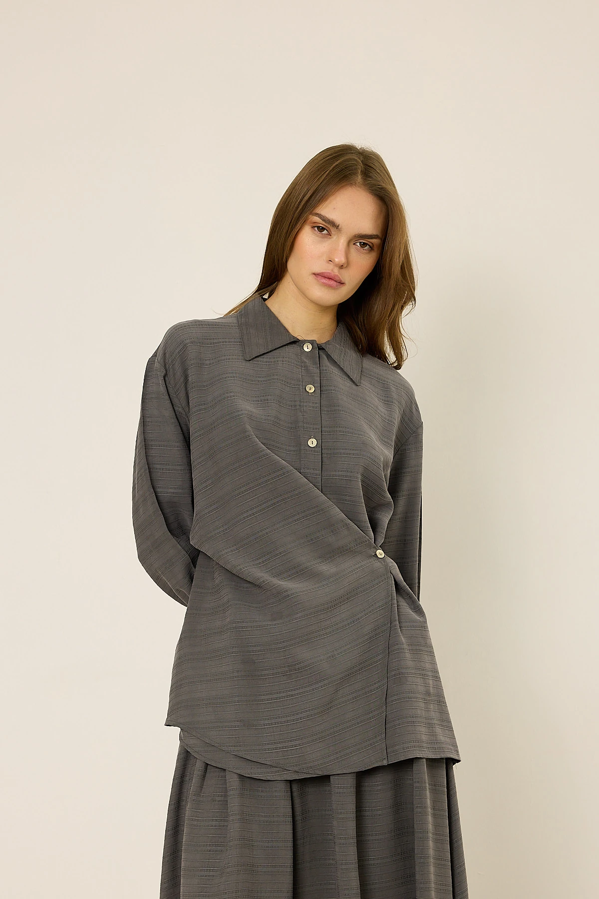 Velora Gömlek - Füme