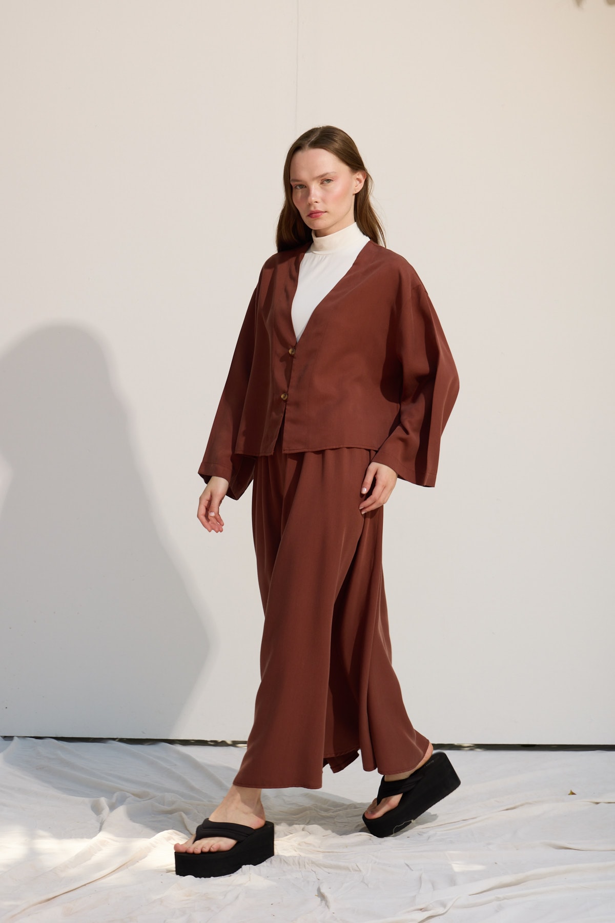 düğmeli kimono