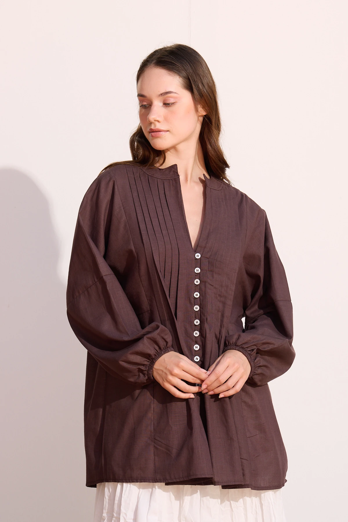 NERVÜRLÜ VUAL GÖMLEK