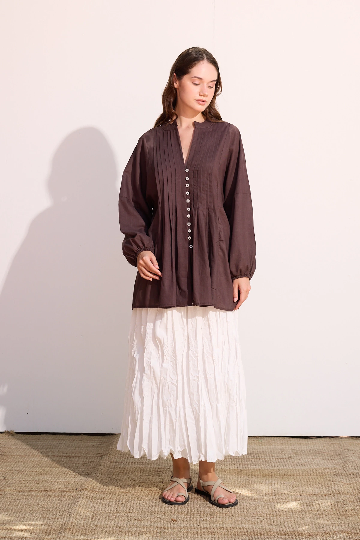 NERVÜRLÜ VUAL GÖMLEK