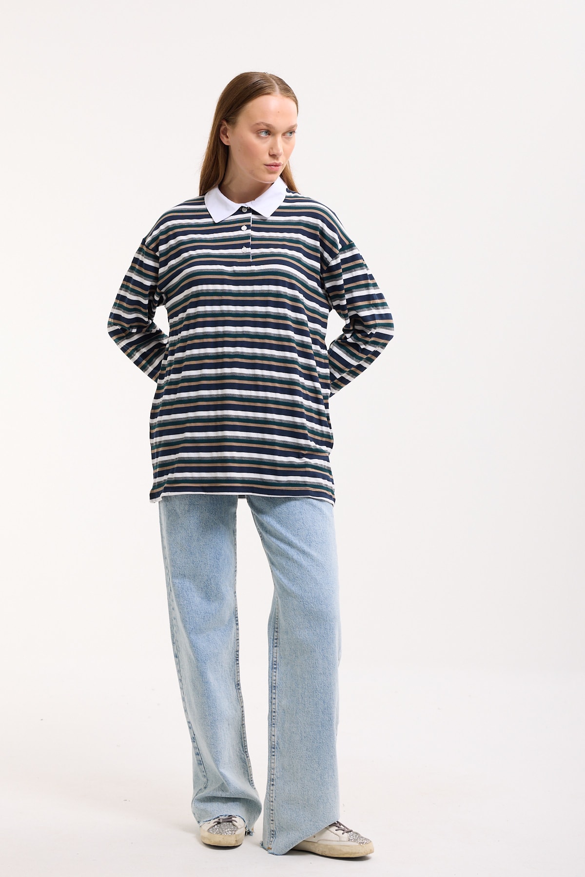 Polo Yaka Sweatshirt