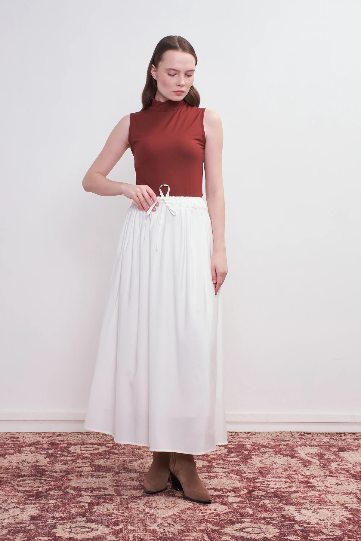 Beli Büzgülü Etek