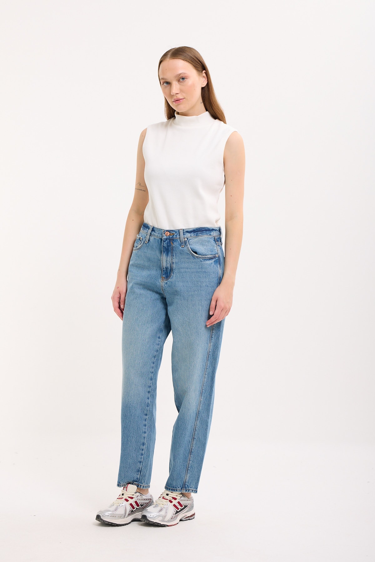 Slouchy Pantolon - Mavi