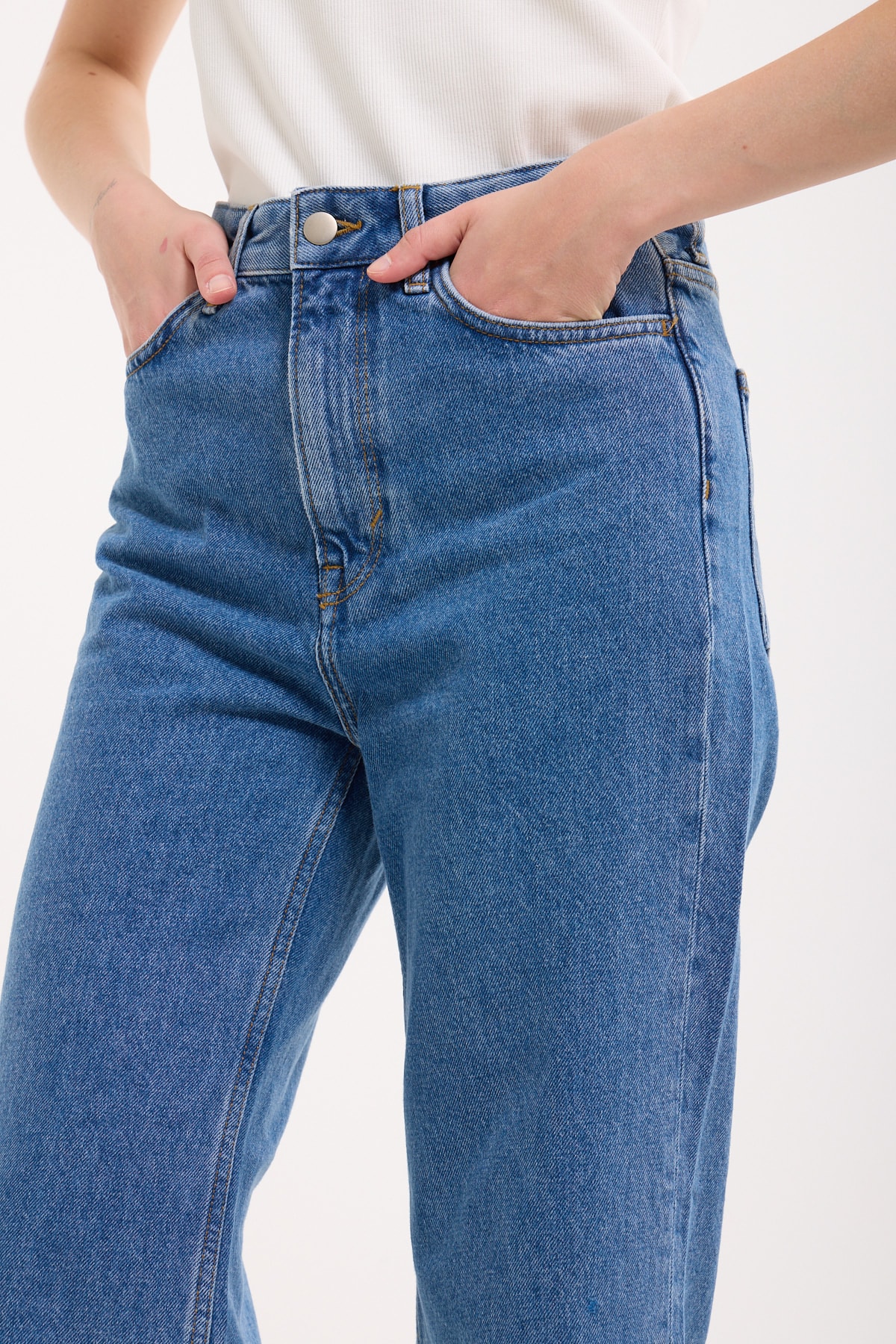 Duble Paça Kot Pantolon