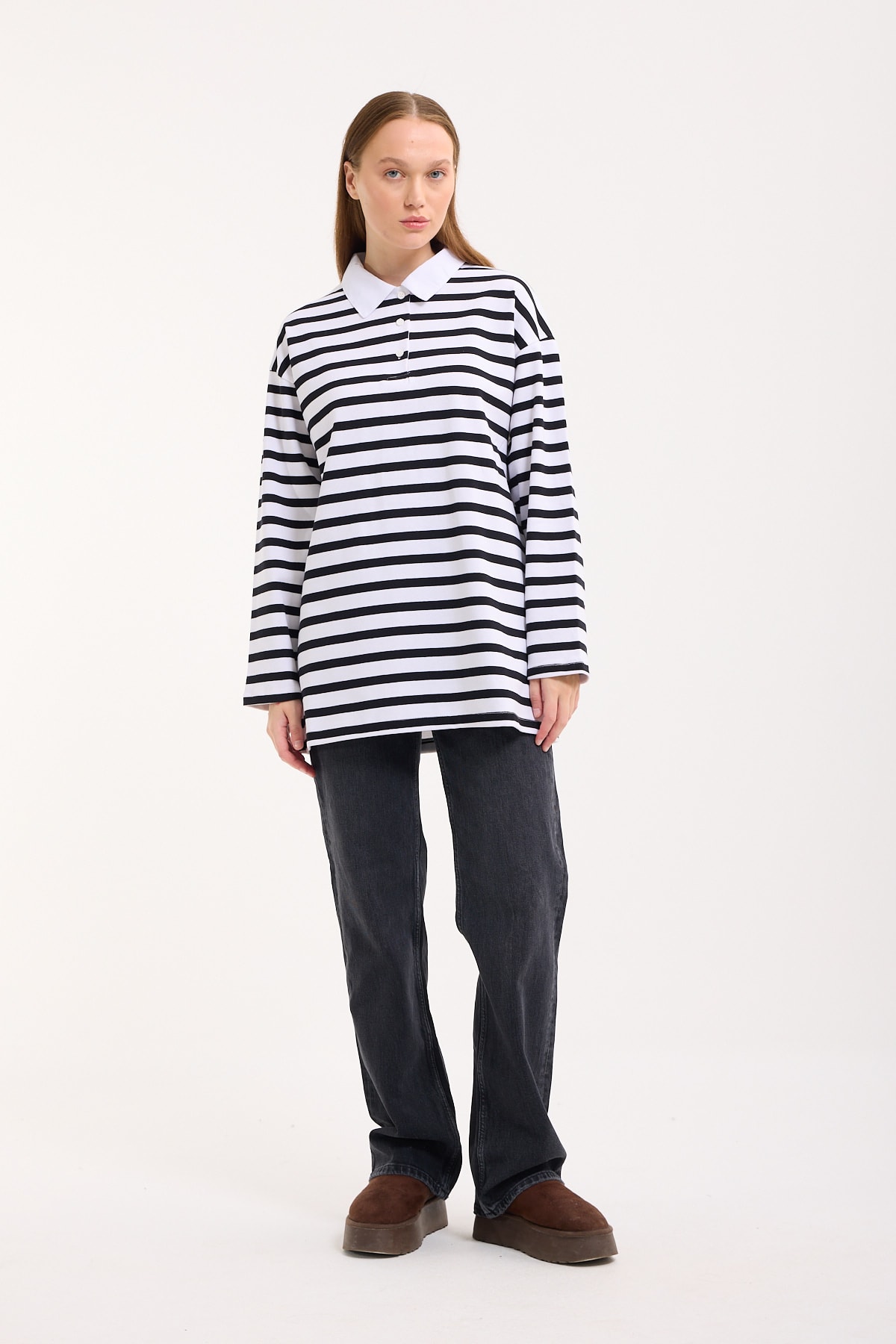 Polo Yaka Sweatshirt - Ansel