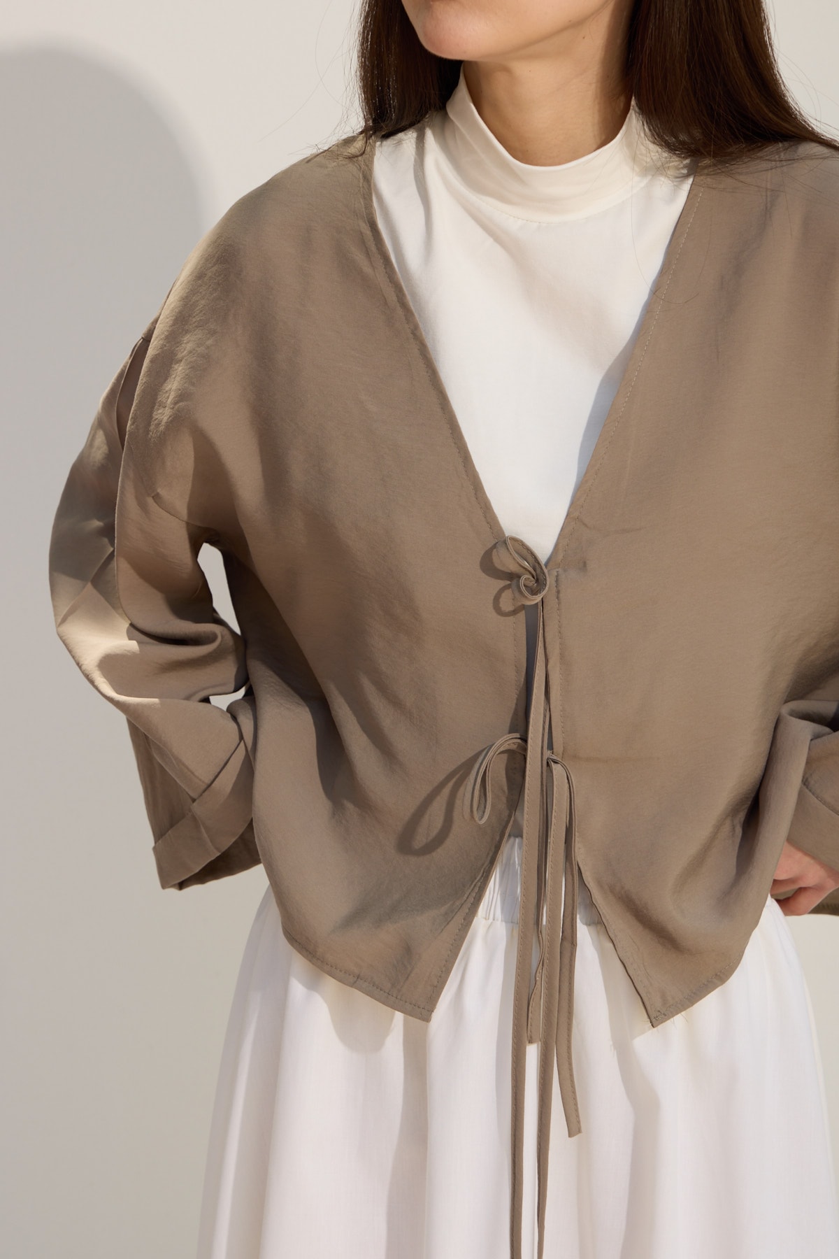 Bağcıklı Kimono - Yeşil Çay