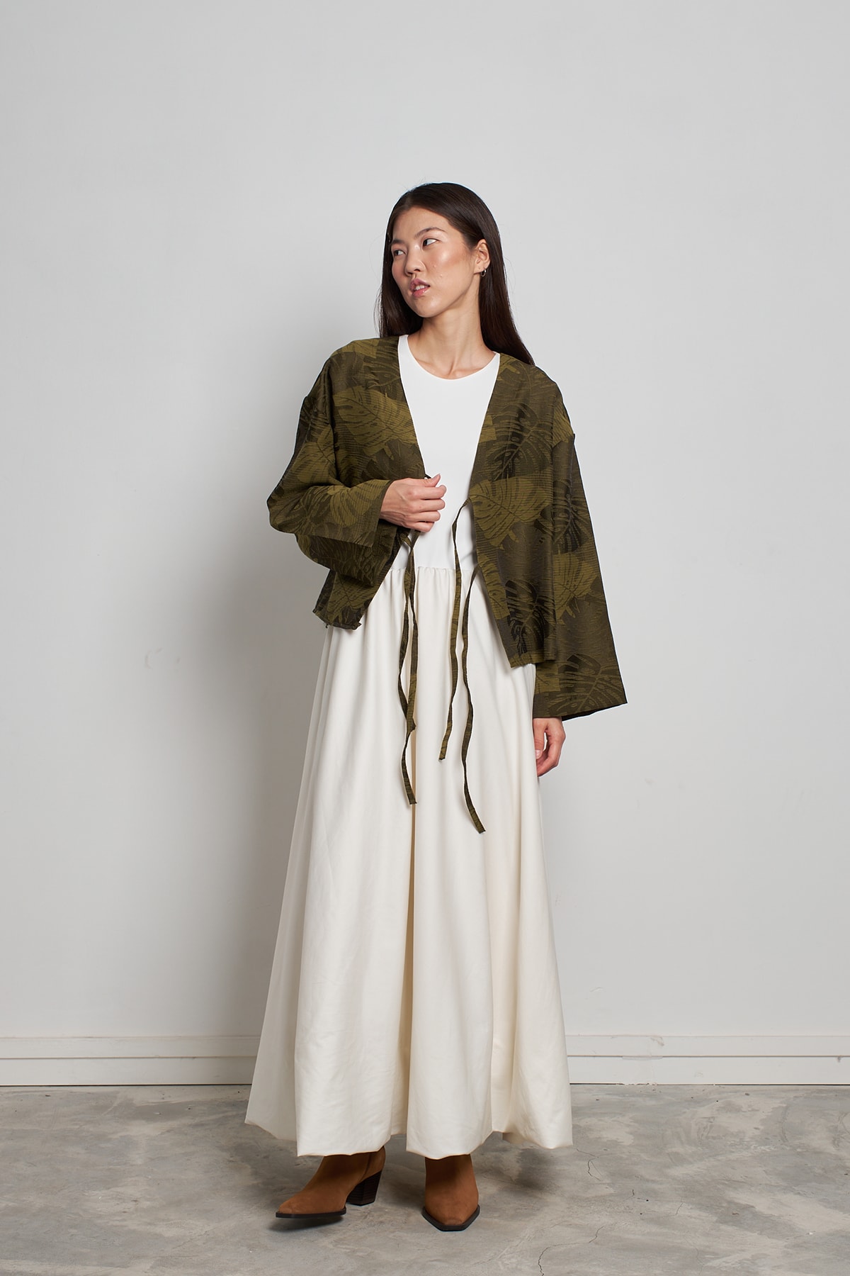 Bağcıklı Çiçek Kimono