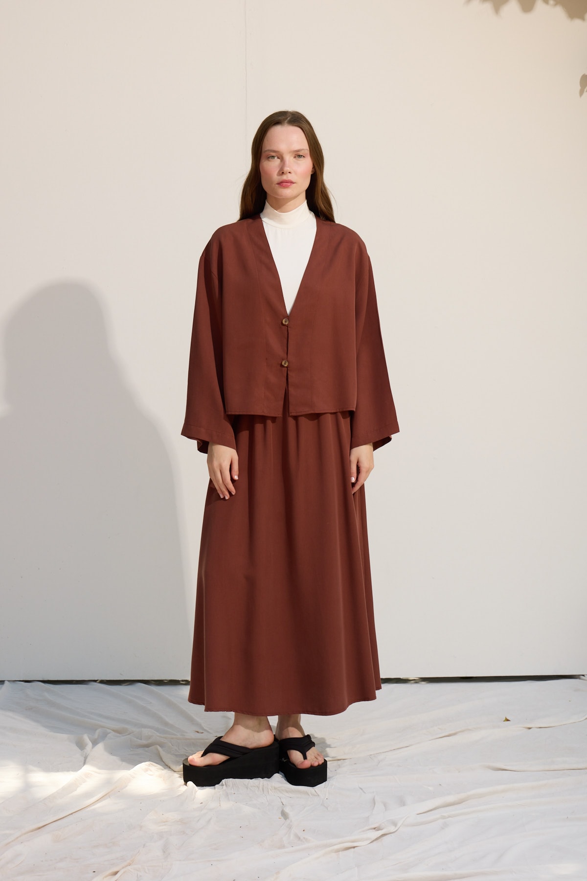 düğmeli kimono