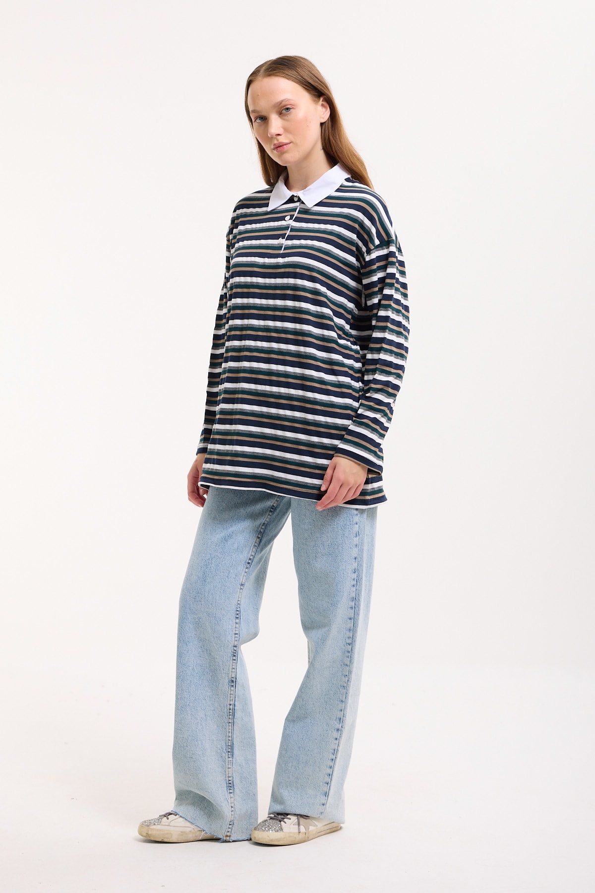 Polo Yaka Sweatshirt