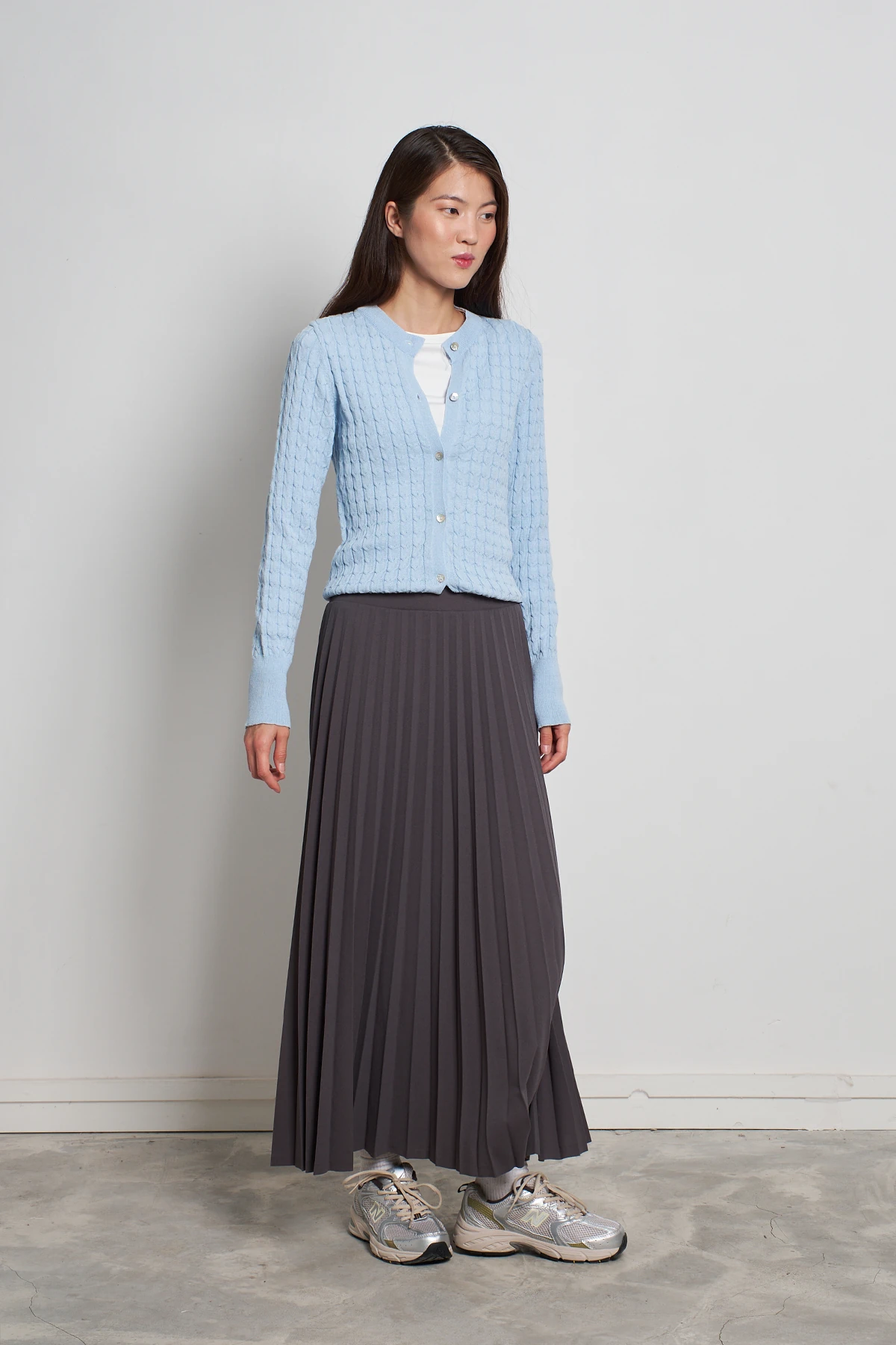 Plise Etek - Antrasit