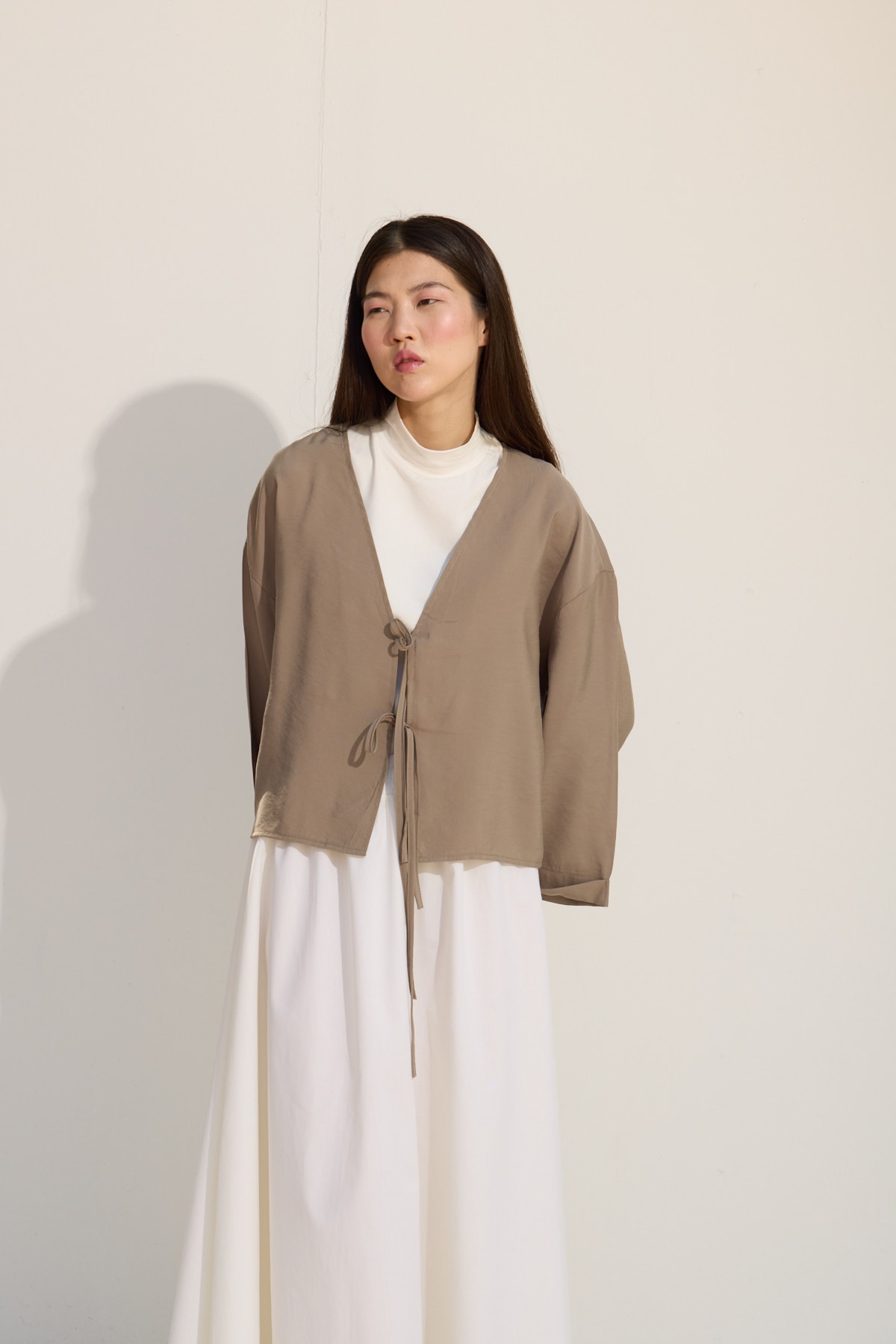 Bağcıklı Kimono - Yeşil Çay