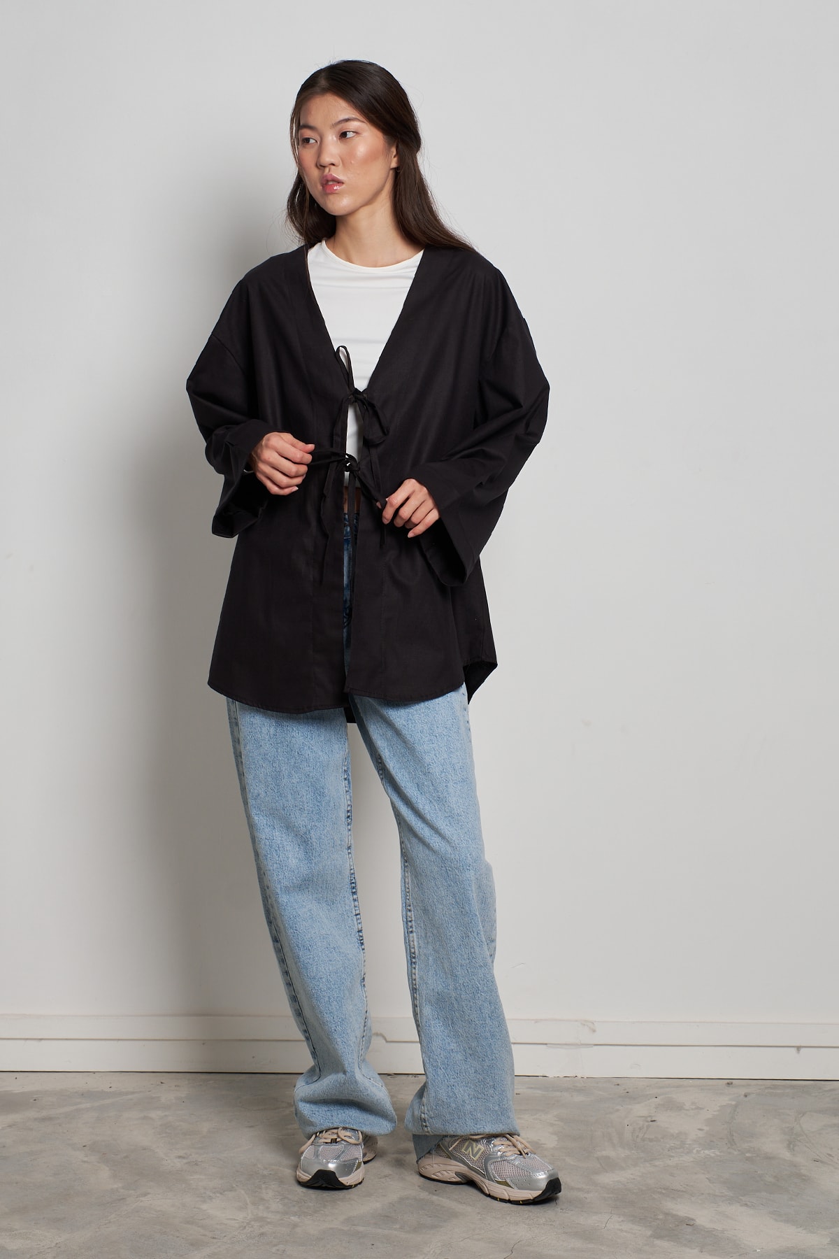 Bağlamalı Kimono Uzun