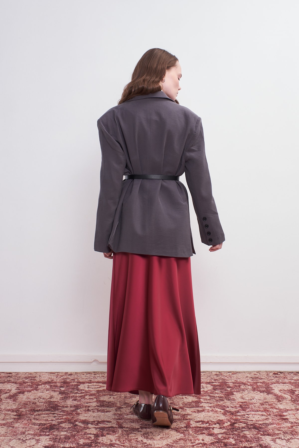 Oversize Natural Blazer Ceket