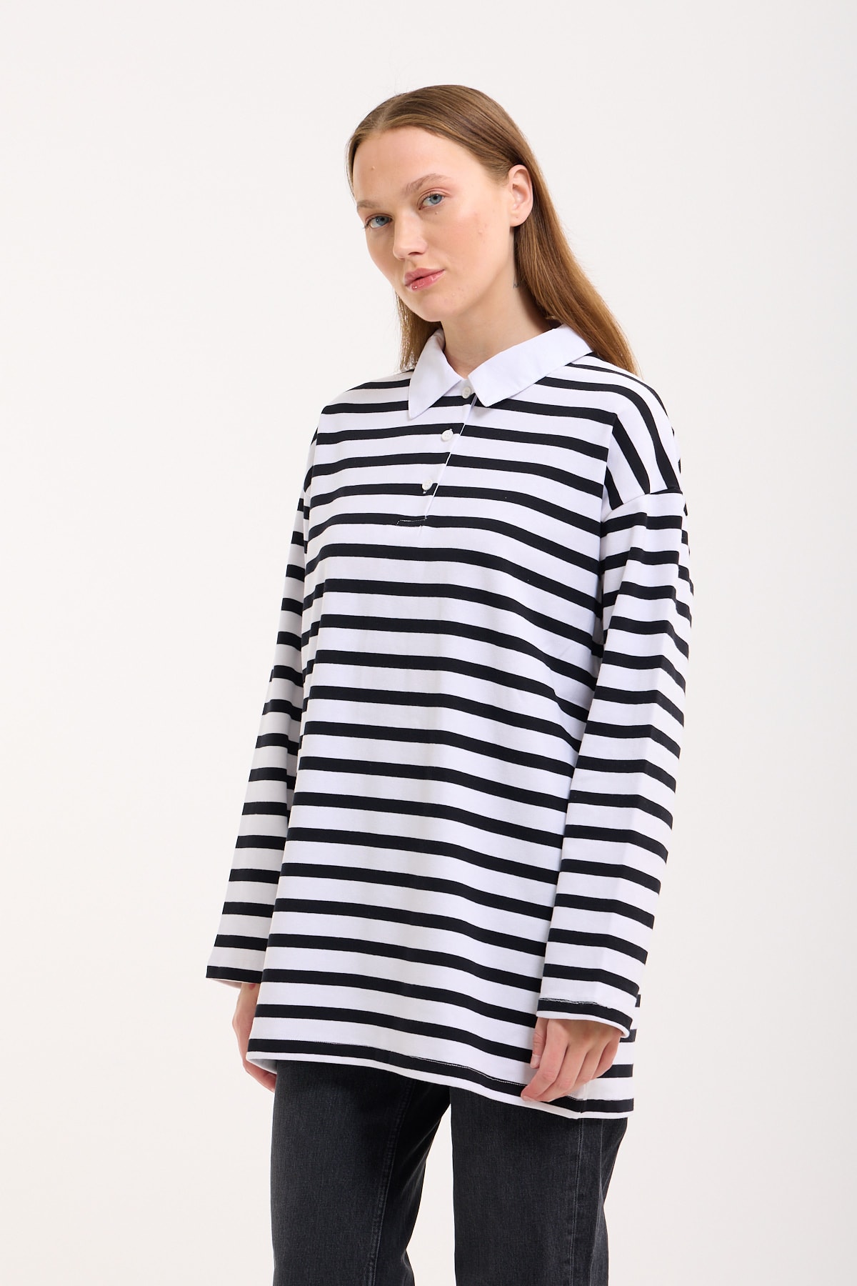 Polo Yaka Sweatshirt - Ansel