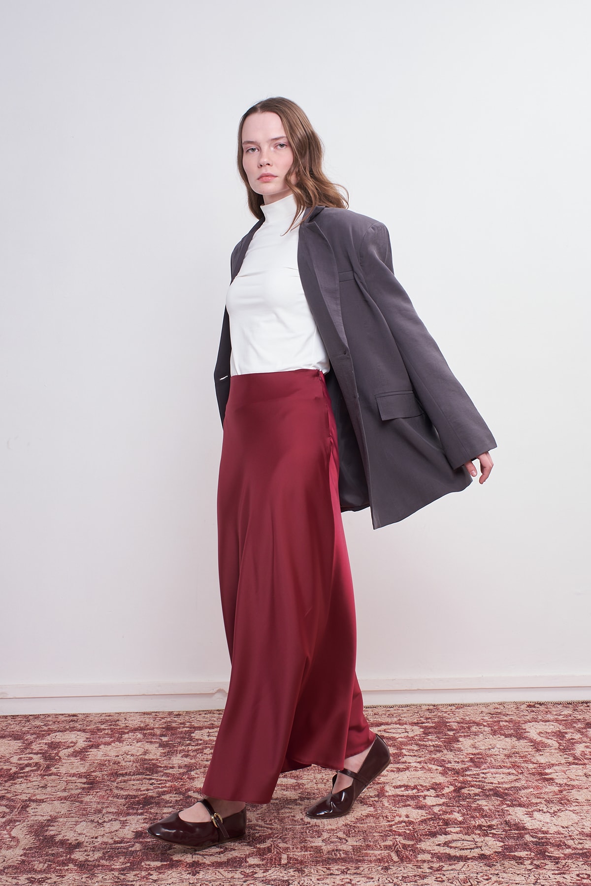 Oversize Natural Blazer Ceket