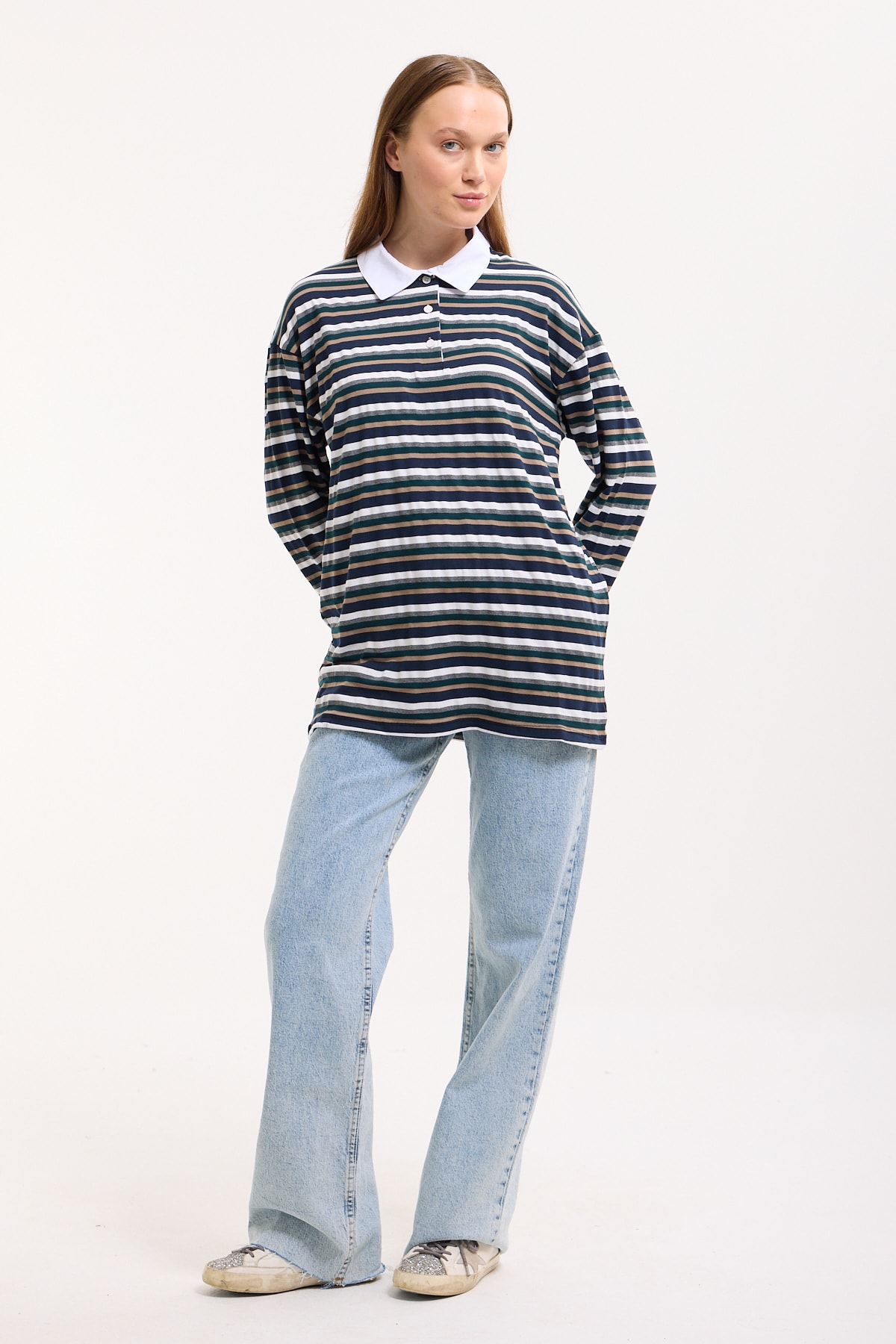 Polo Yaka Sweatshirt