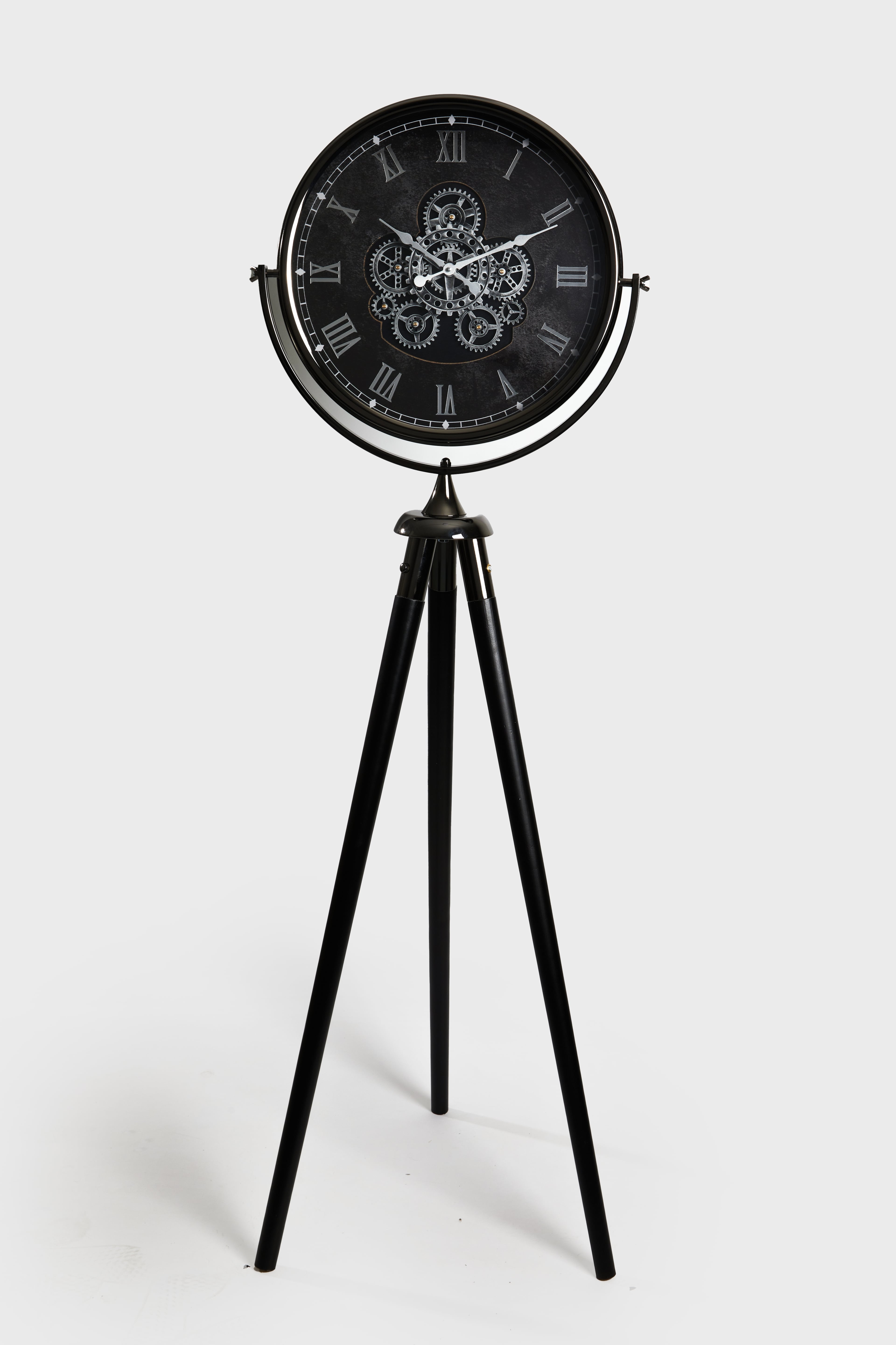 Shadow Spin – Füme Ledli Tripod Saat (165 cm)