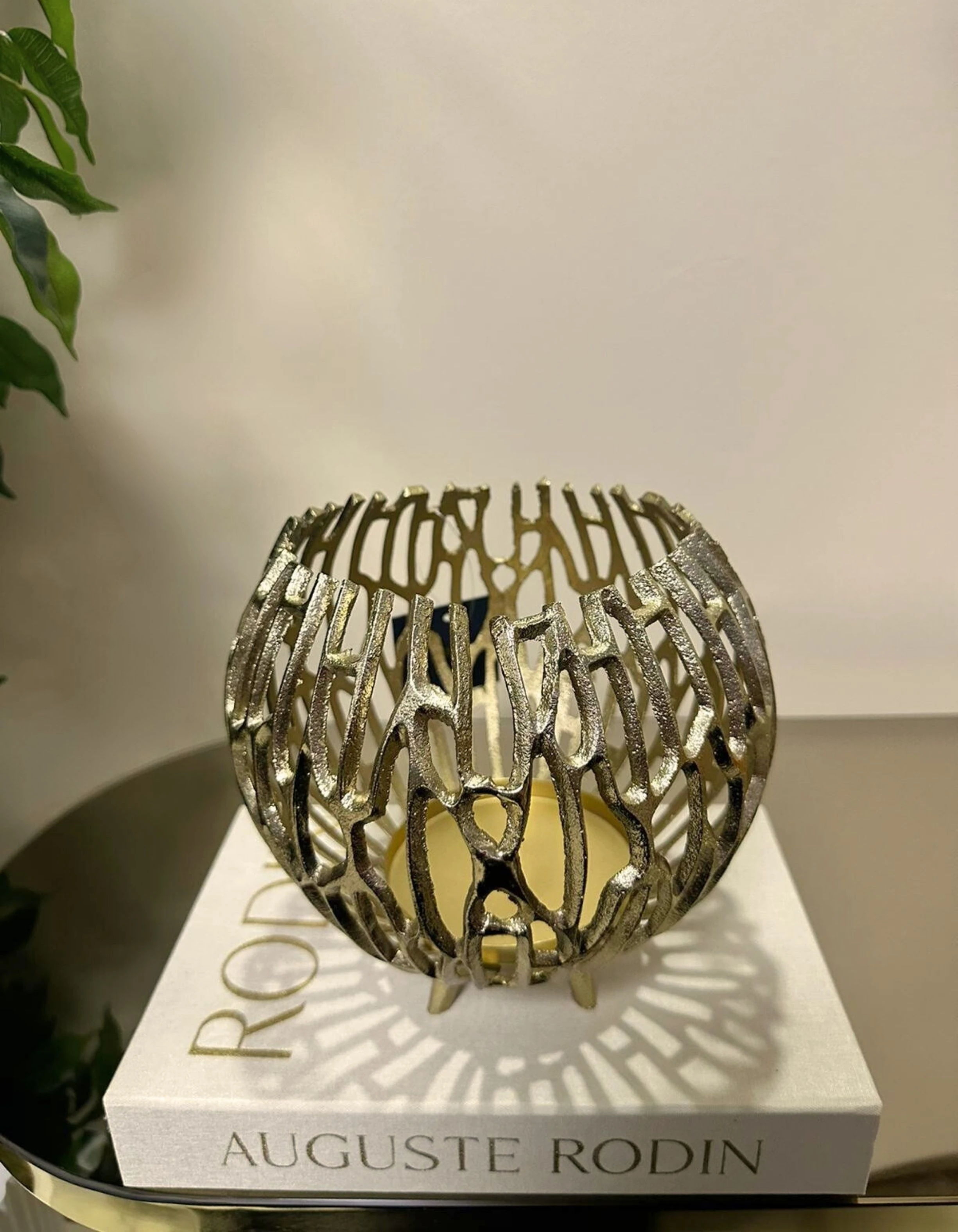 Alüminyum Döküm Gold Bohem Dekoratif Şamdan