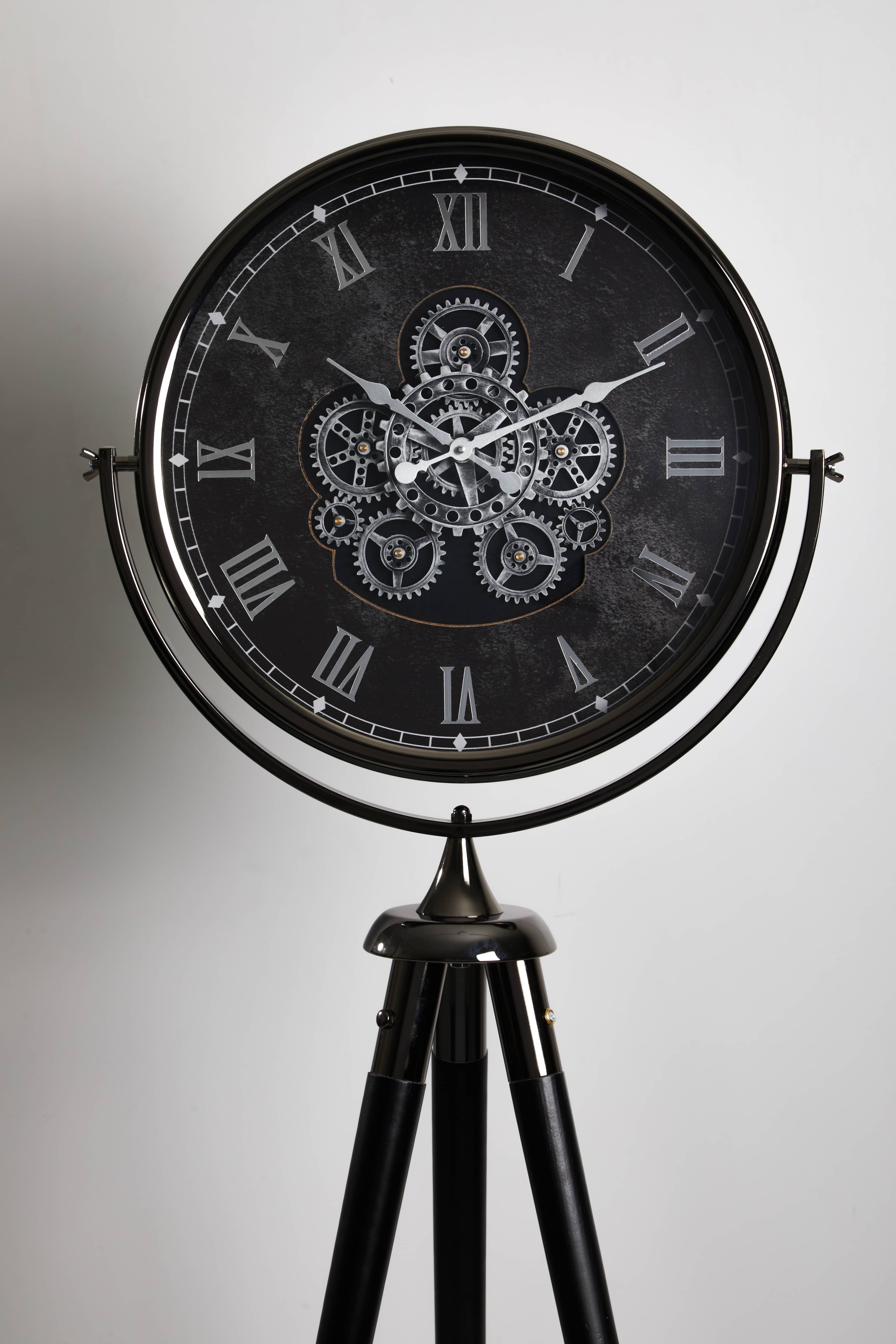 Shadow Spin – Füme Ledli Tripod Saat (165 cm)