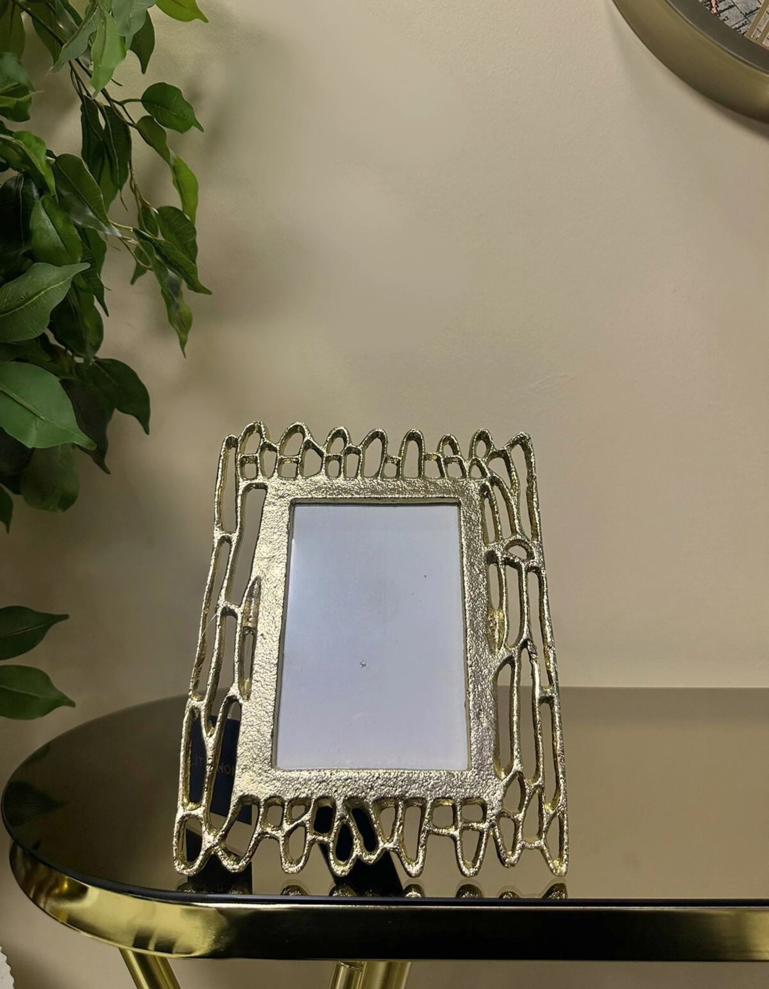 Alüminyum Döküm Gold Çerçeve 26x20 CM