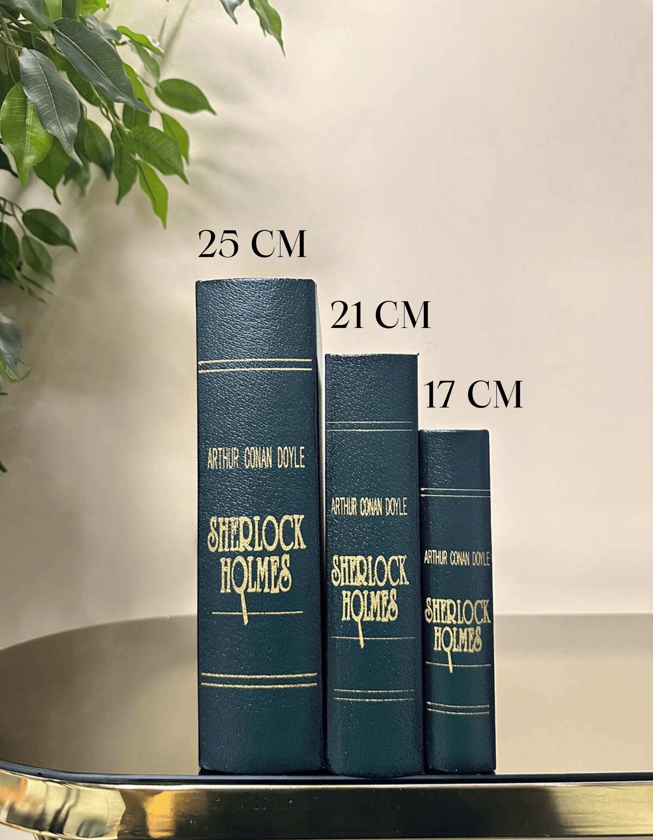 Ahşap 3'lü Kumaş Kaplı Kitap Kutu Set