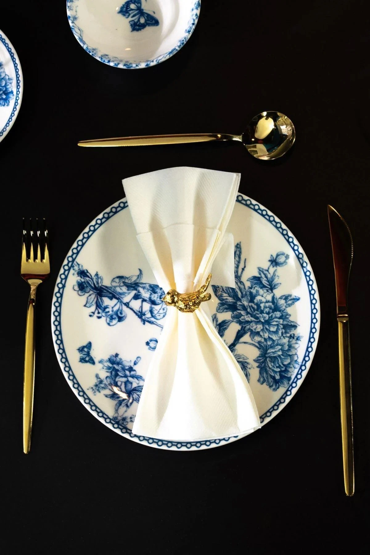 Blue Life 22 Parça 6 Kişilik Kahvaltı Takımı Porselen