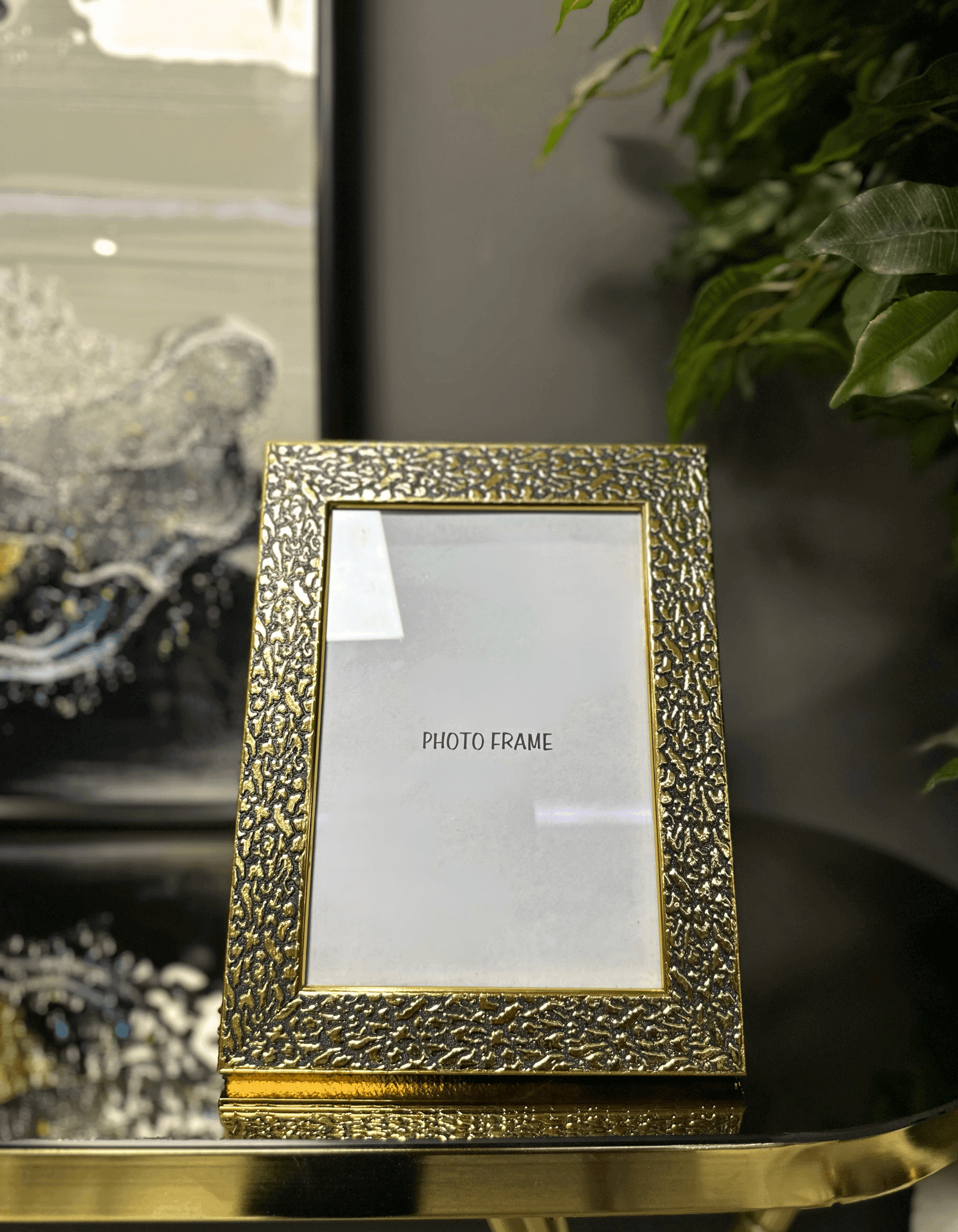 Gold Siyah Detaylı Fotoğraf Çerçevesi