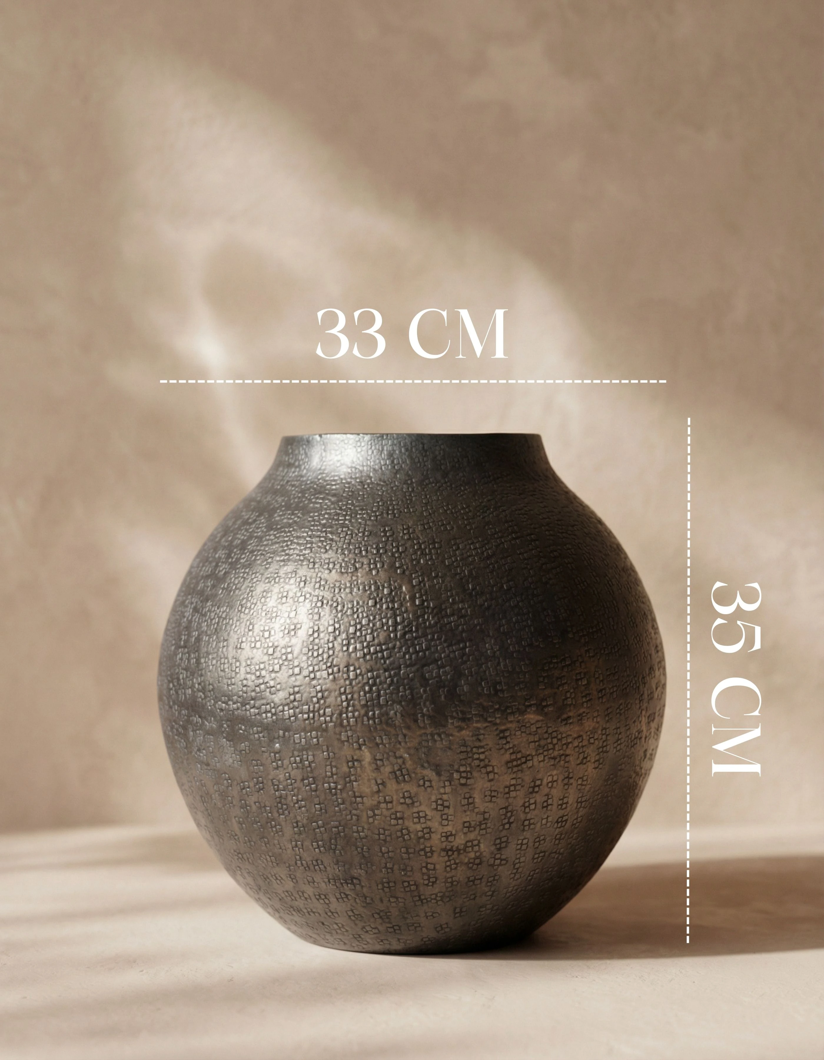 Shadow Sphere Metal Bohem Vazo