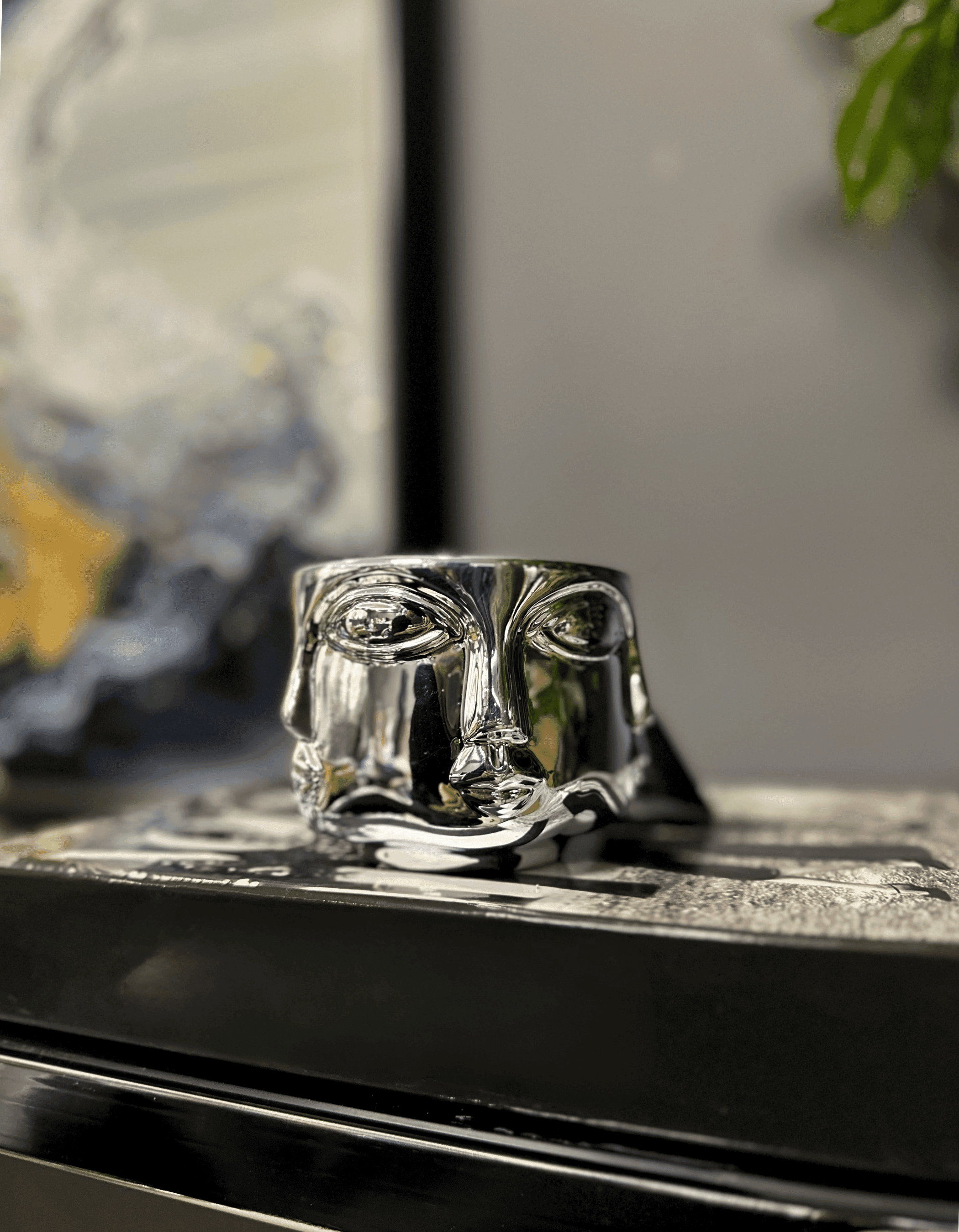 Porselen Silver Kaplama Havelka Surat Dekor