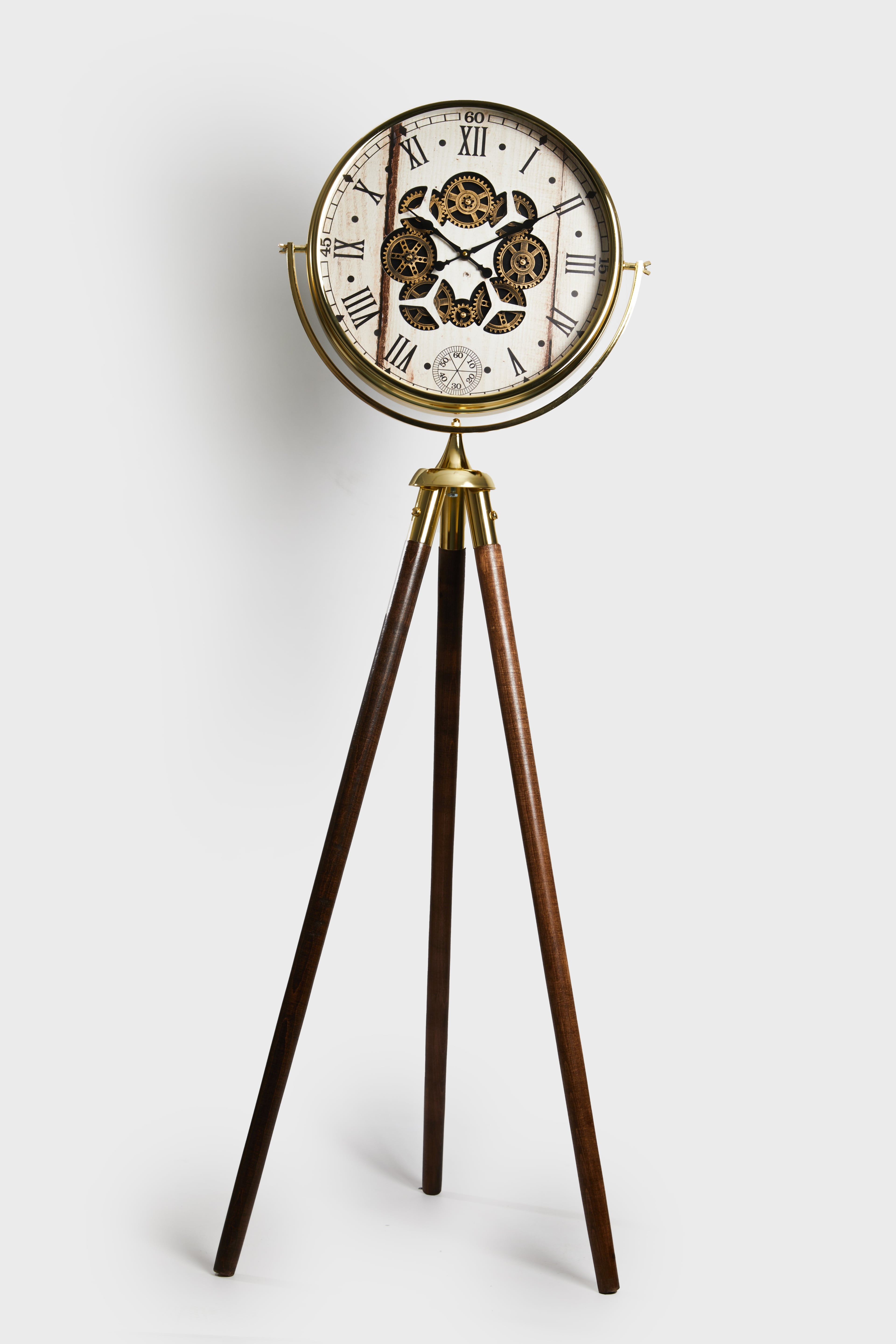Golden Atlas – Tripod Çarklı Saat (165 cm)