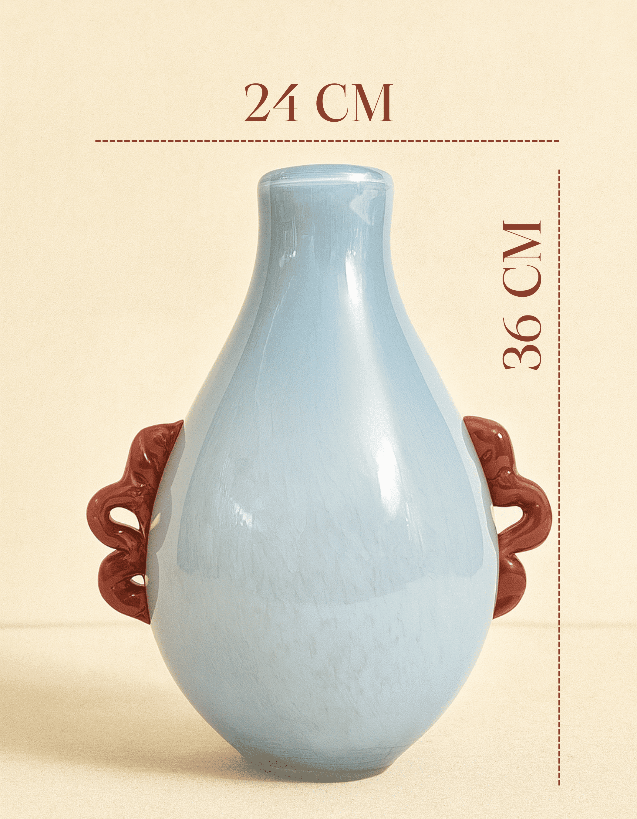 Pastel Blue Cam Vazo