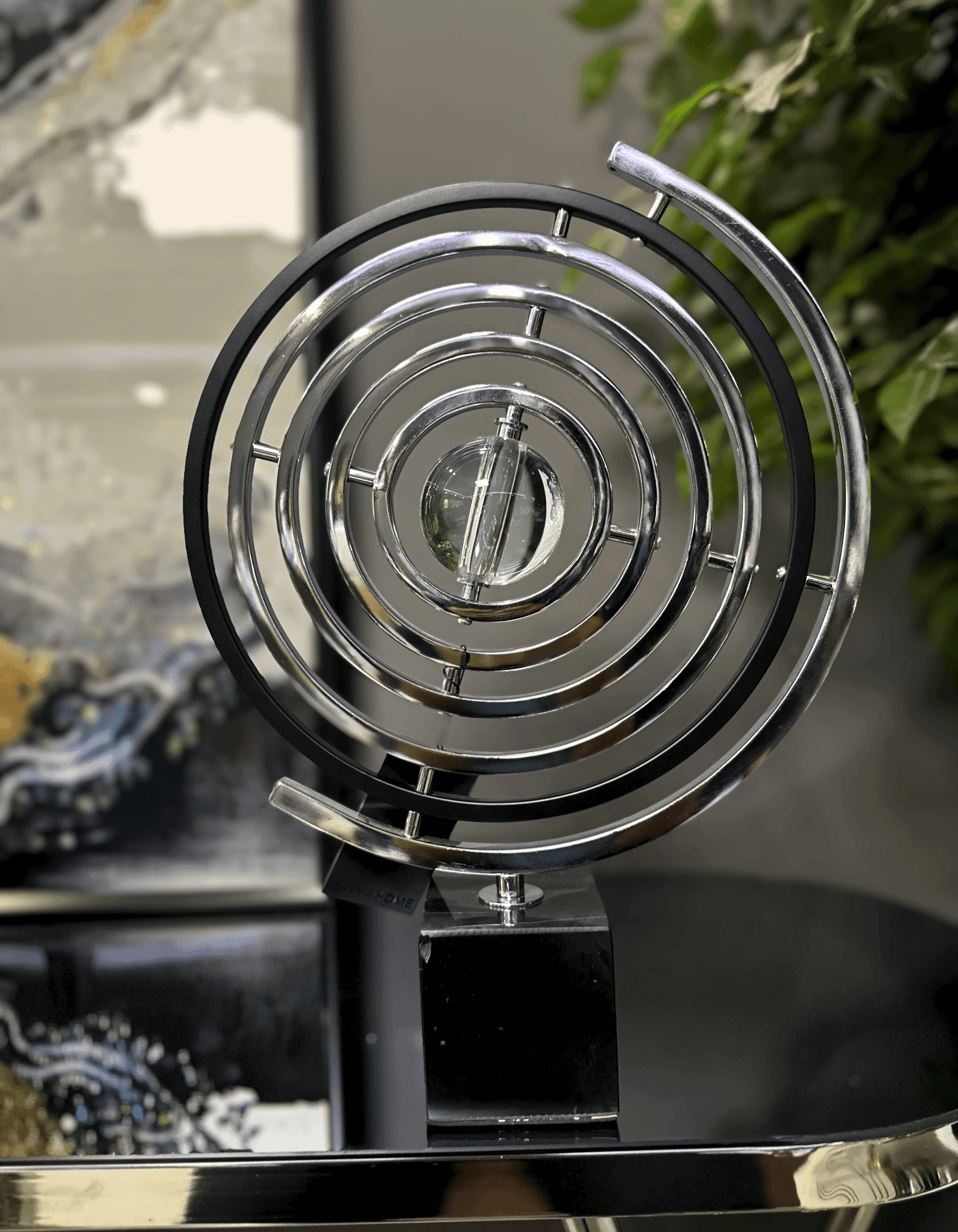 Metal Silver Galaksi Dekoratif Obje
