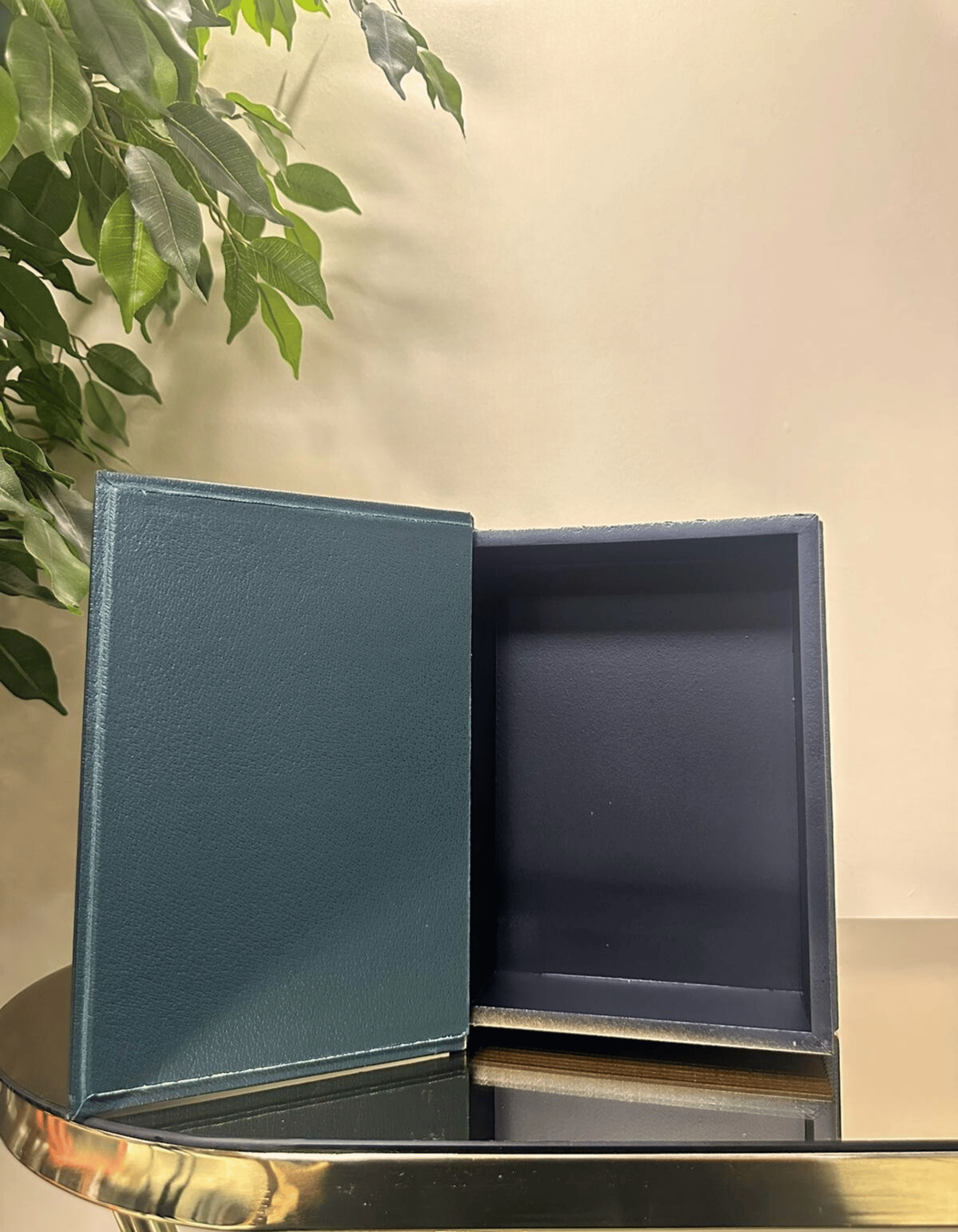 Ahşap 3'lü Kumaş Kaplı Kitap Kutu Set