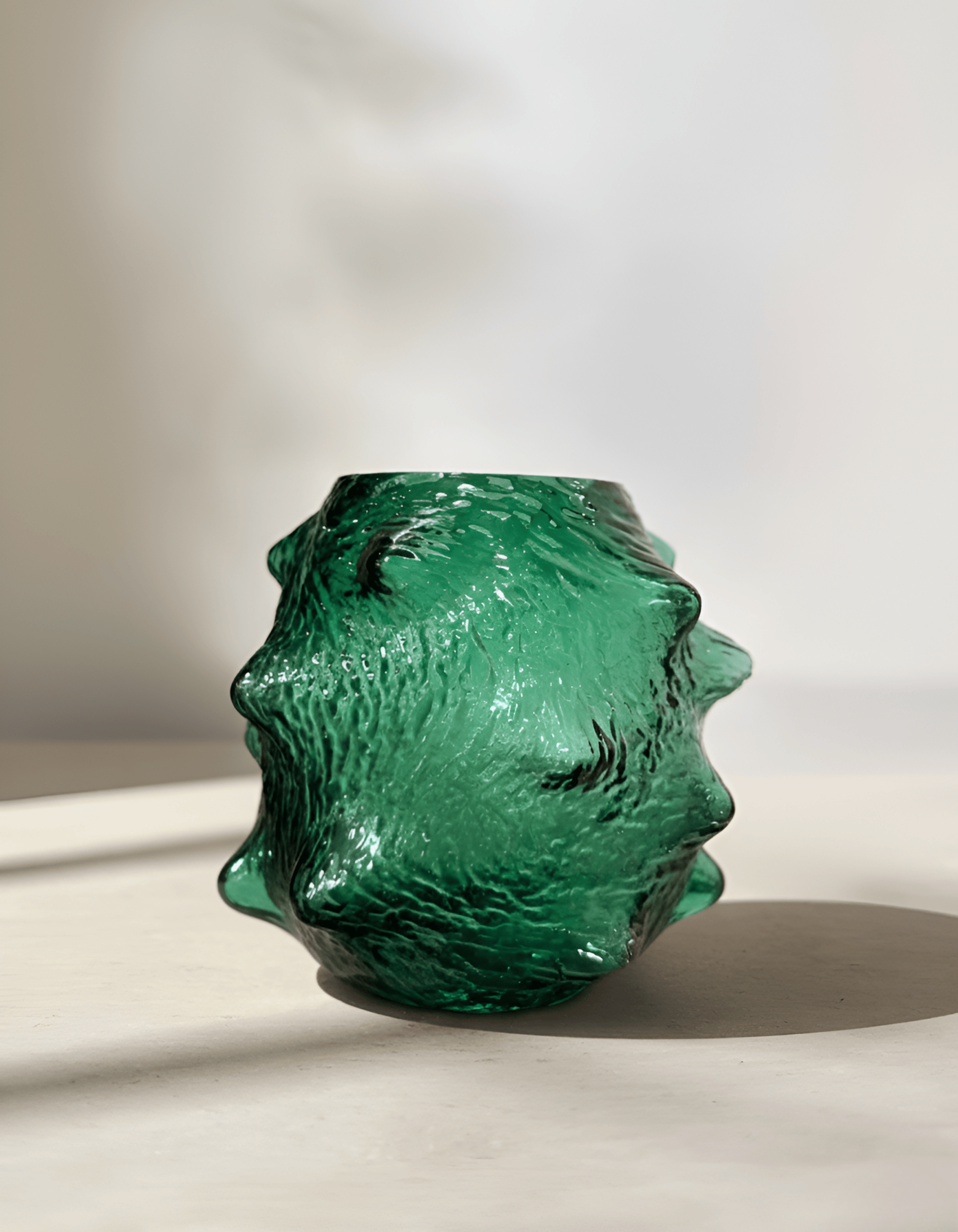 Green Sculpt Cam Vazo - 17x15 CM