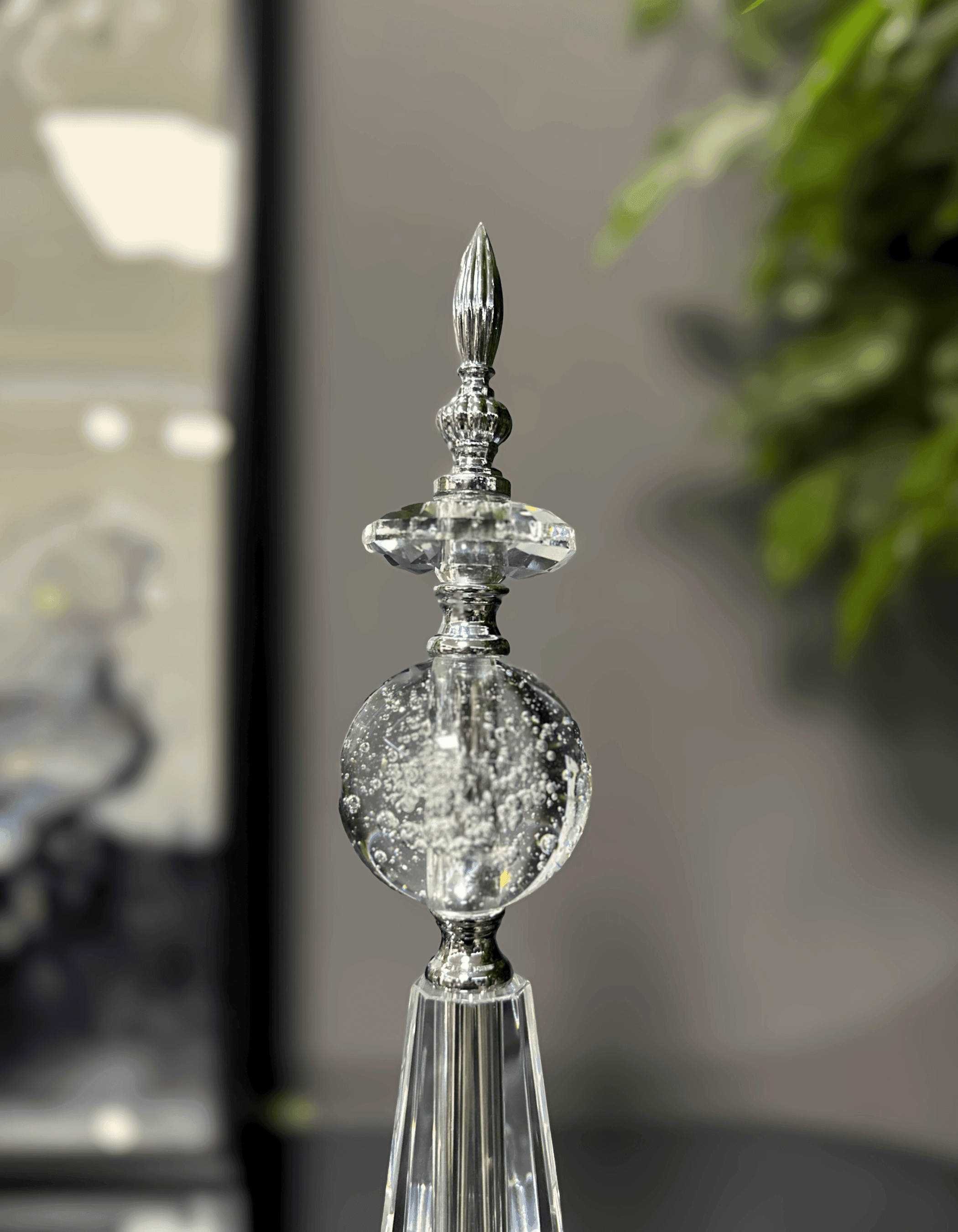 3'lü Gümüş Metal Küre Set Dekor