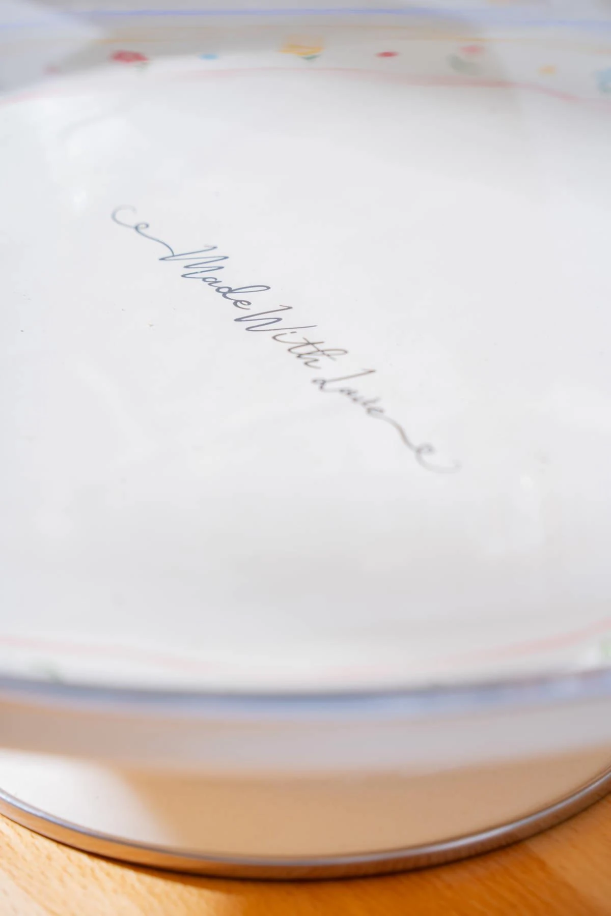 Made With Love Emaye Ayaklı Kek Fanus - 30 cm