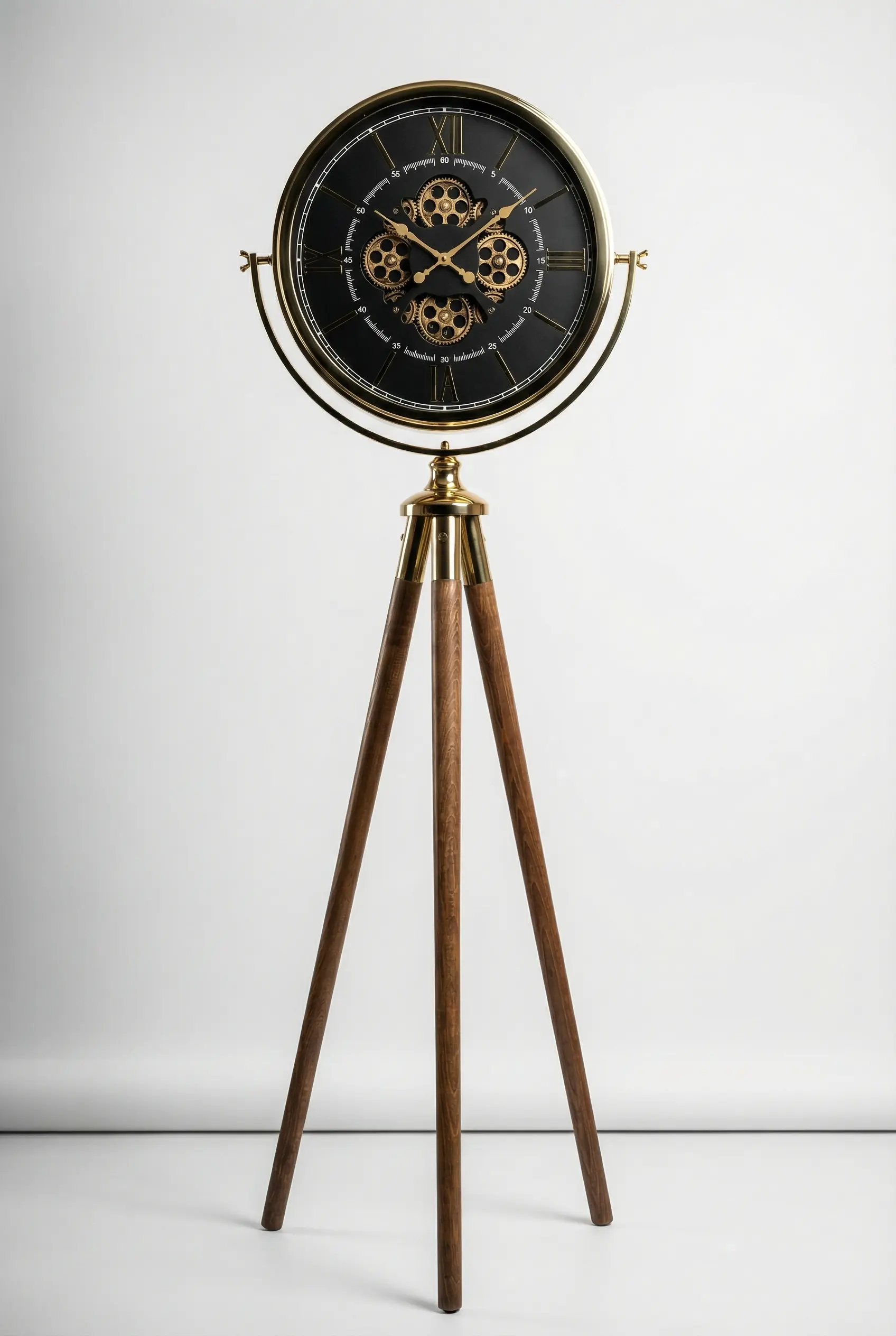 Aurum Tripod - Gold Metal Çarklı Saat
