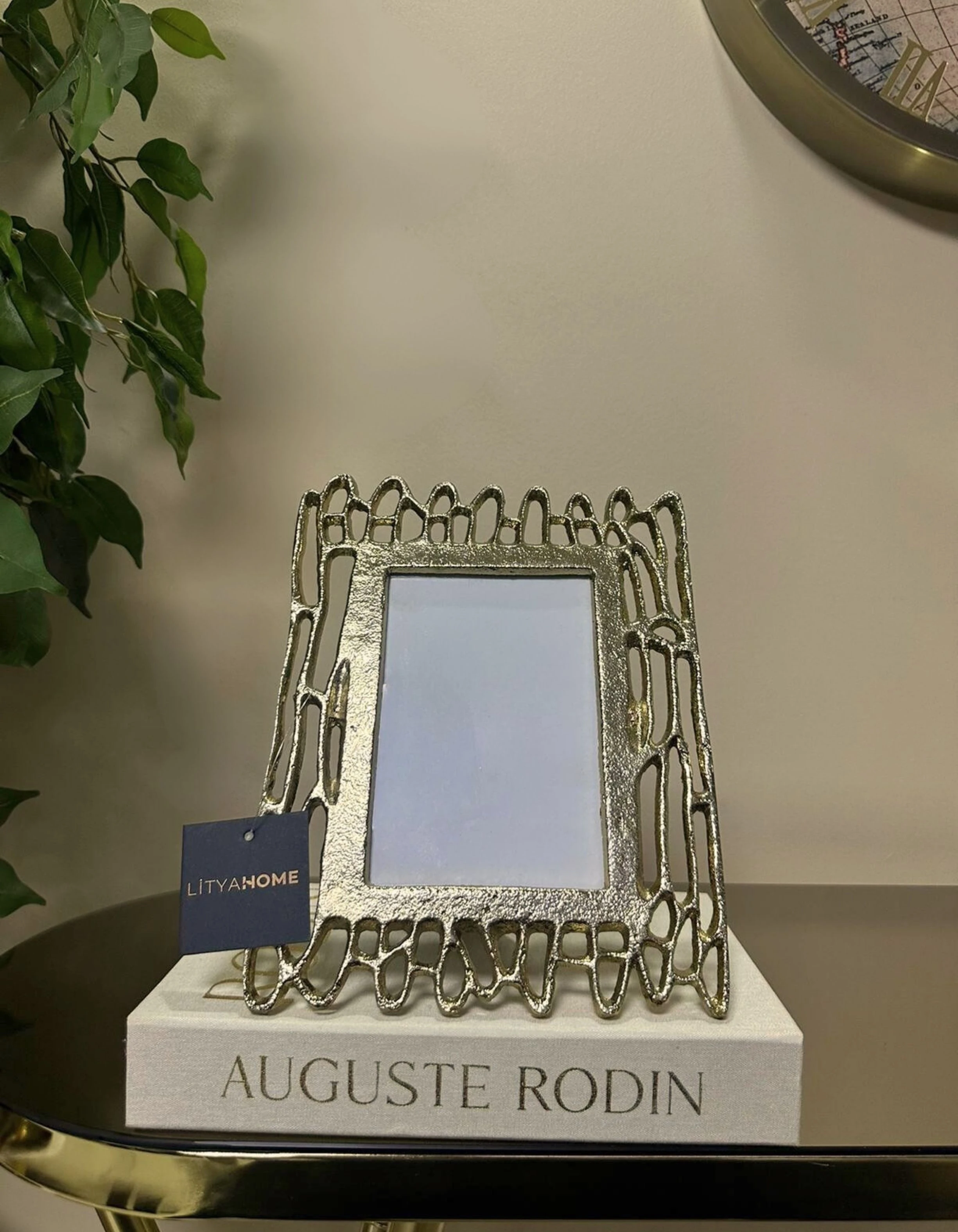 Alüminyum Döküm Gold Çerçeve 26x20 CM