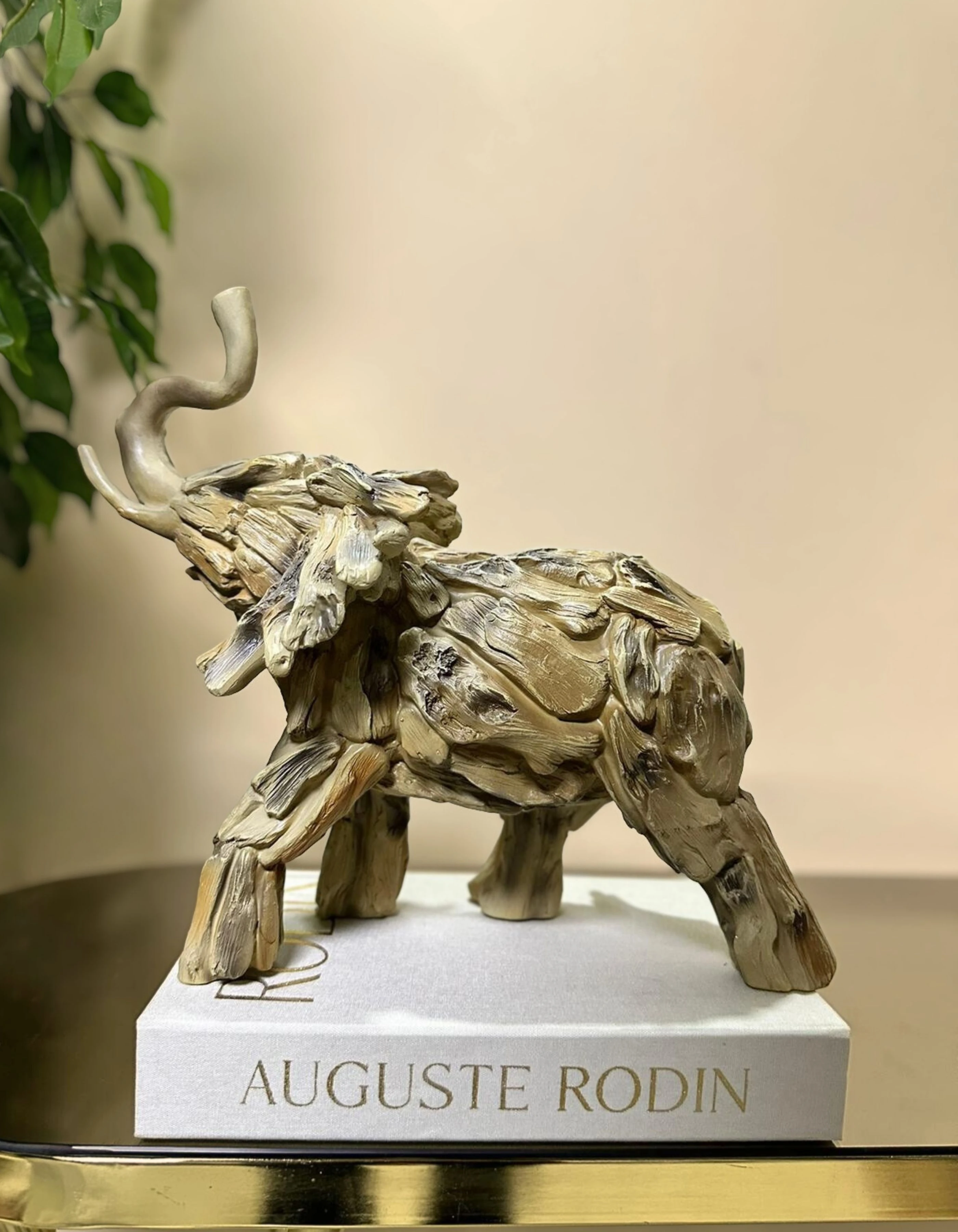 Rustic Driftwood Fil Dekor 40 CM