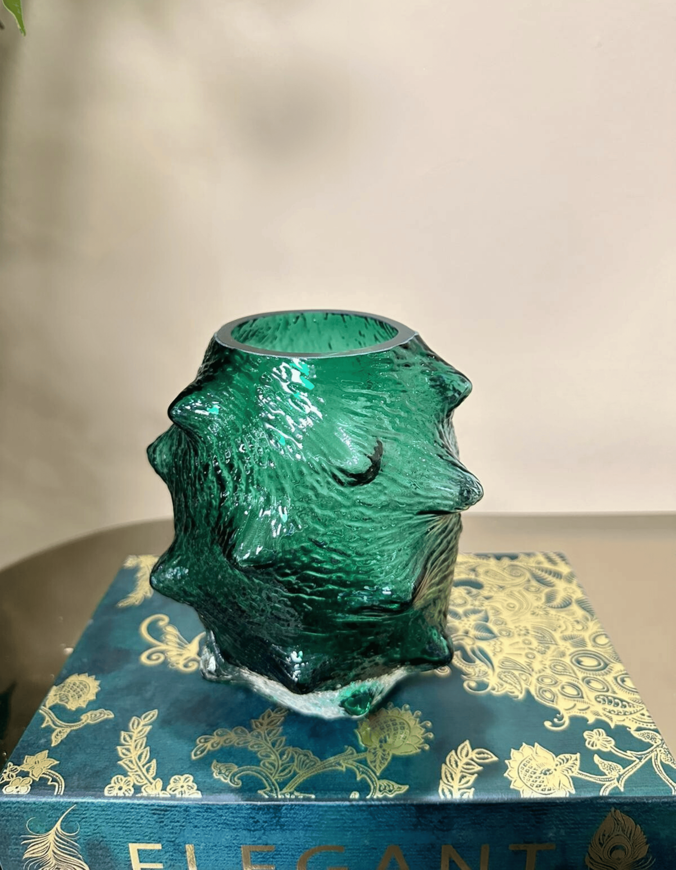 Green Sculpt Cam Vazo - 17x15 CM