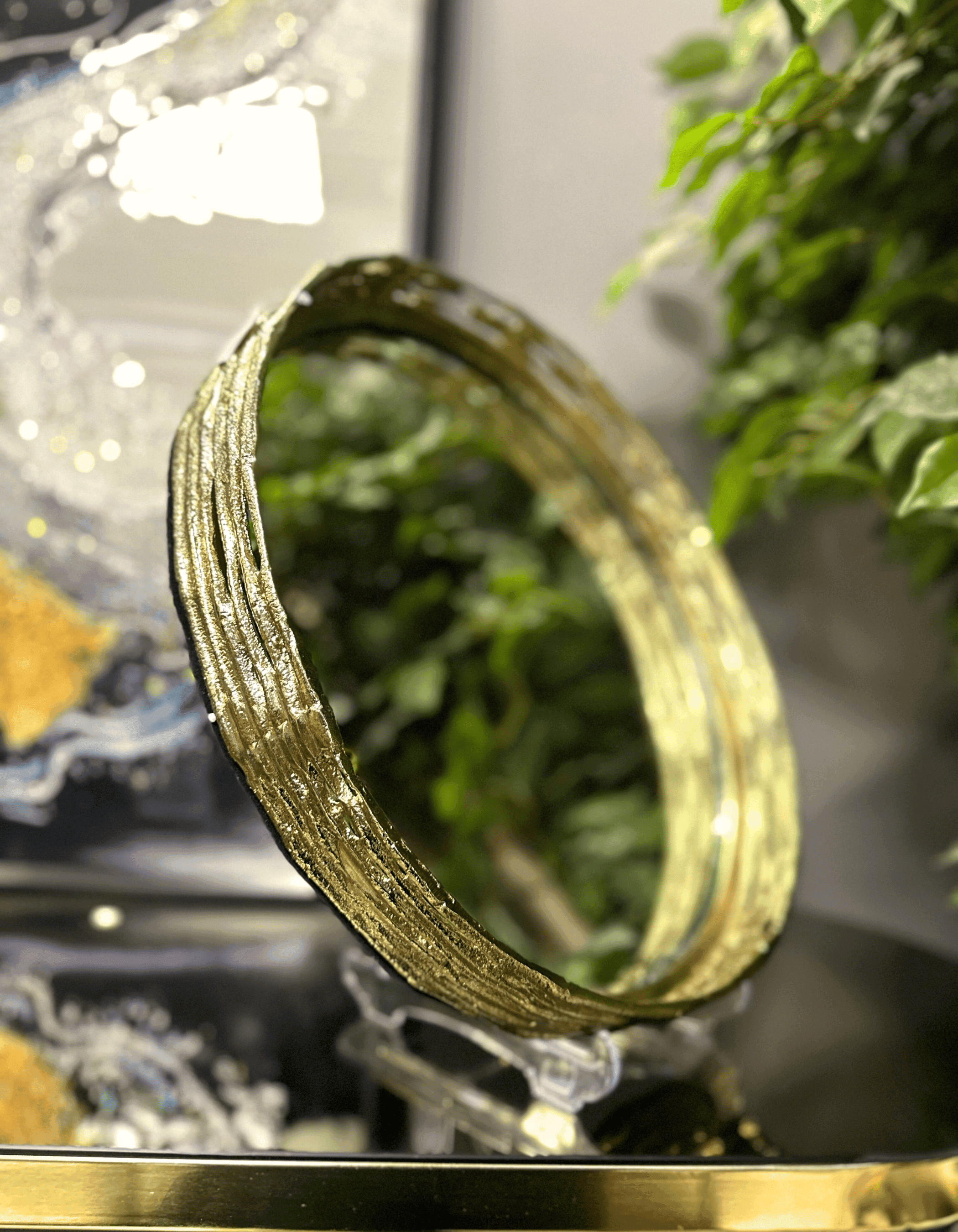 Alüminyum Döküm Gold Tepsi 39 CM