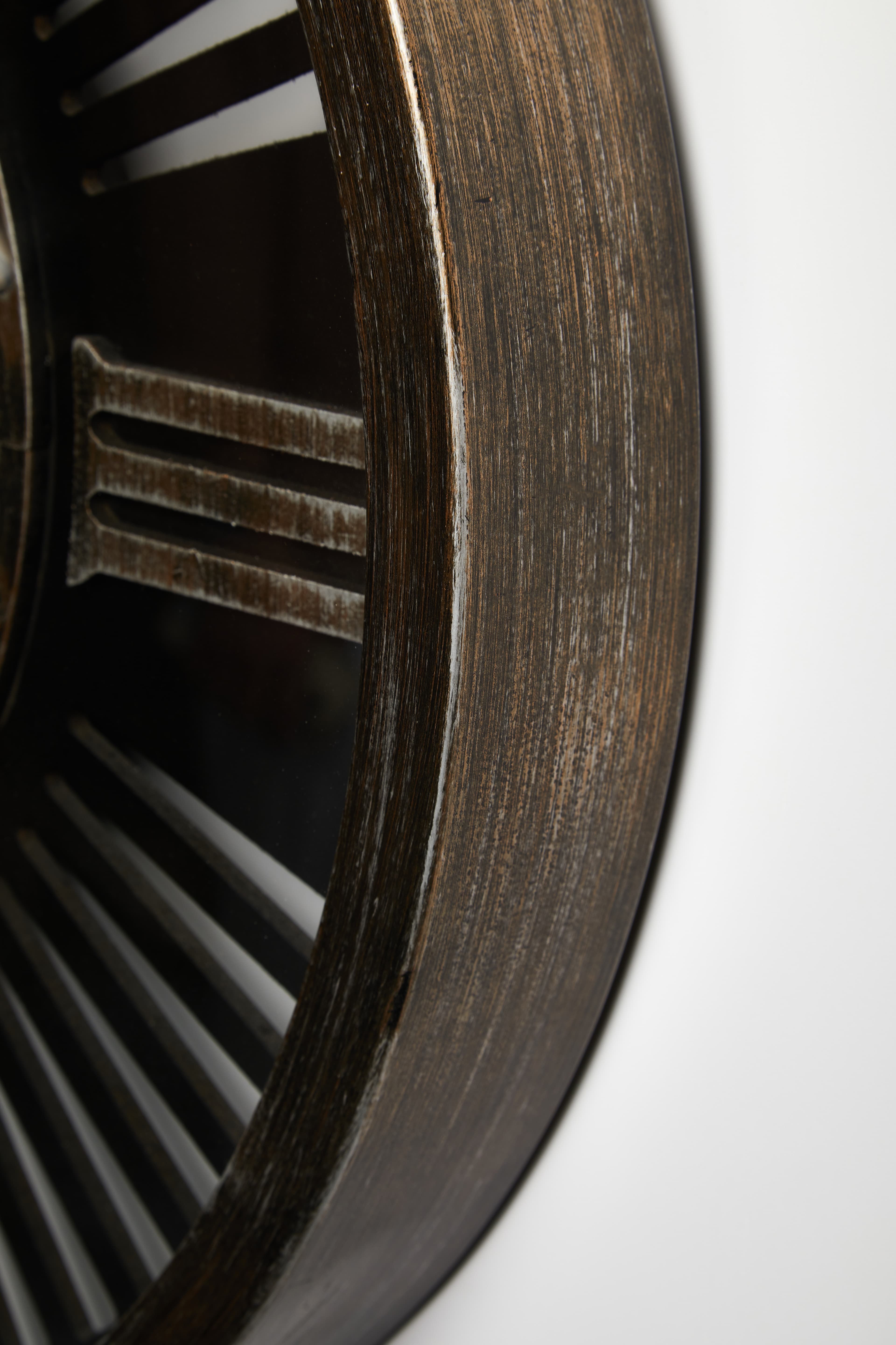 Bronz Mechanica Metal Duvar Saati – 60 cm